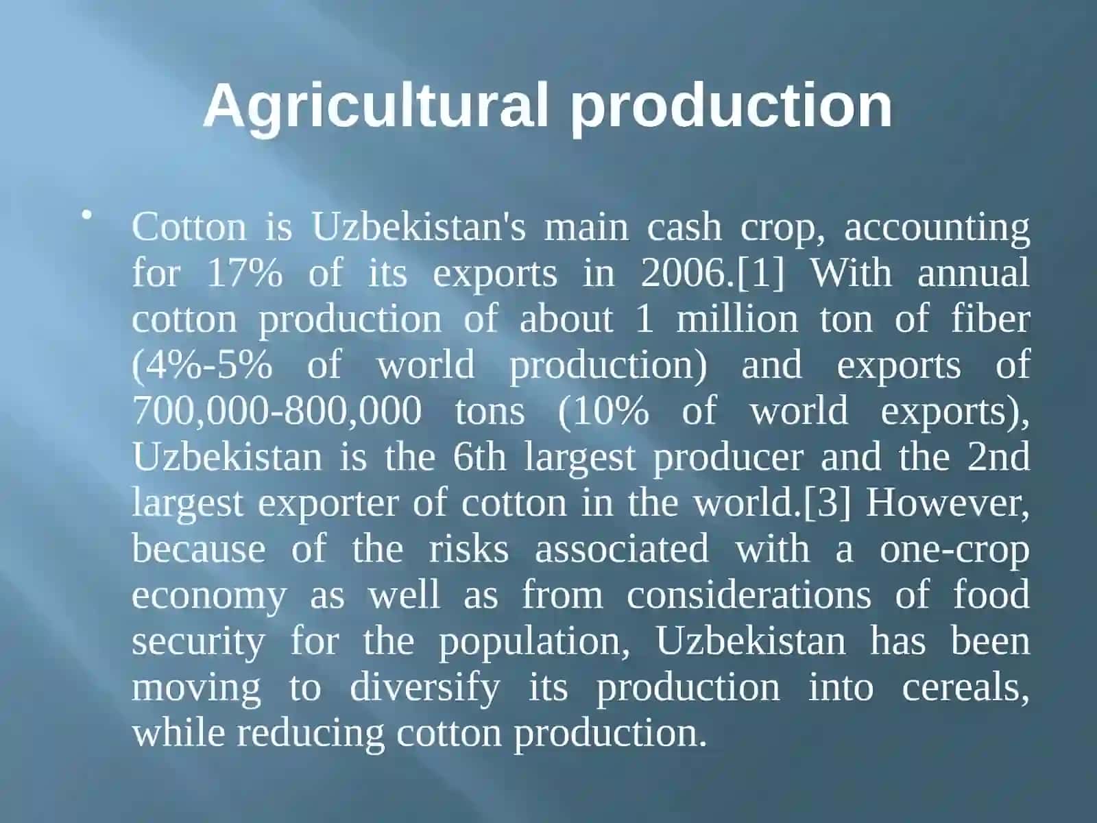 Agriculture in Uzbekistan 4