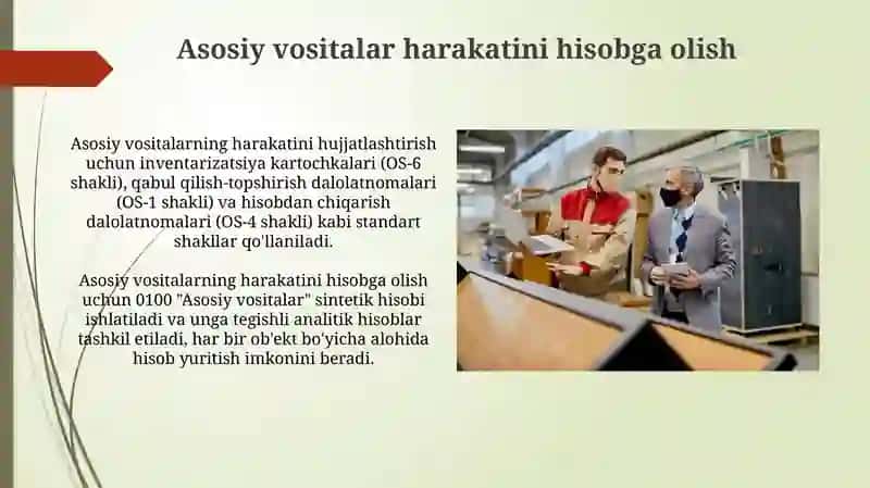 Ishlab chiqarish sanoat korxonalarining asosiy vositalari 4