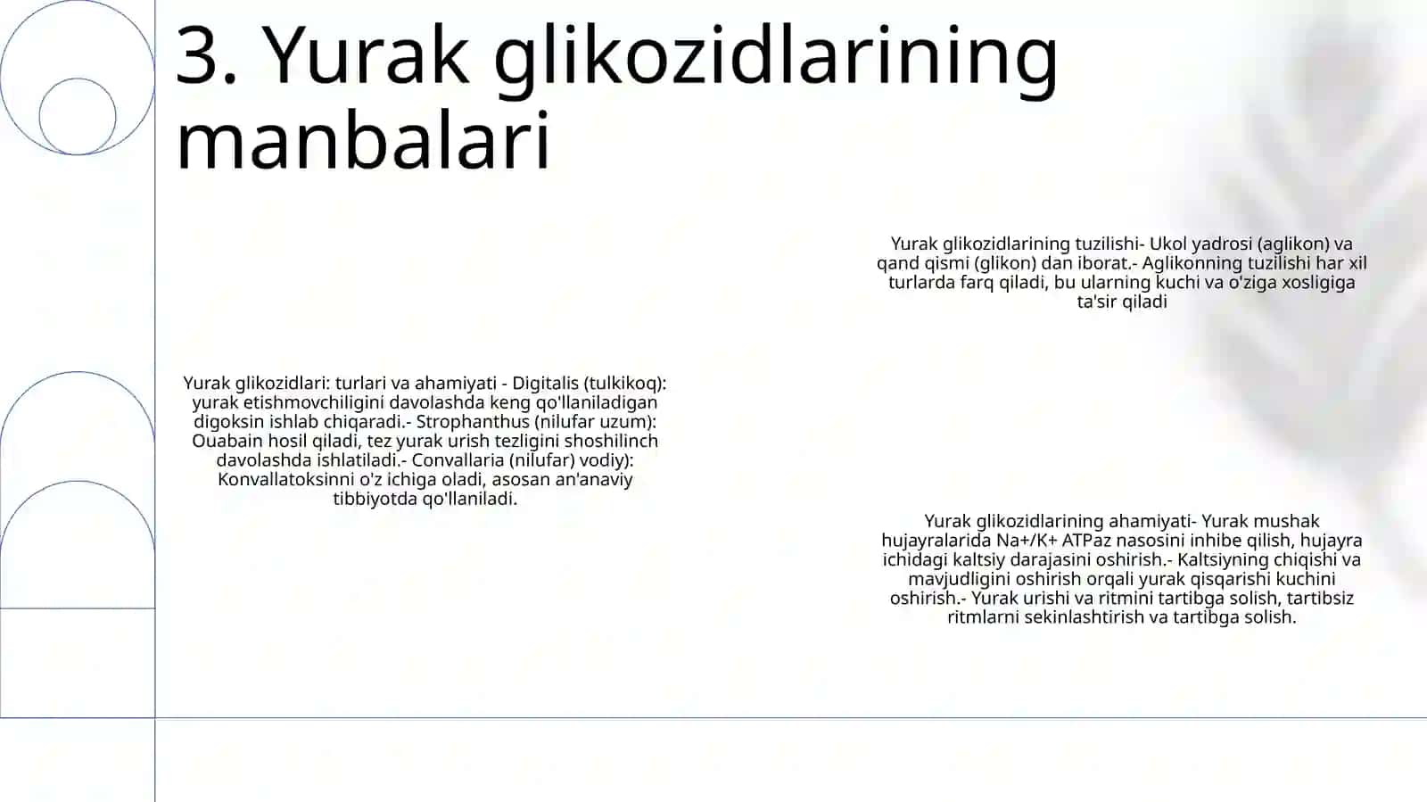Yurak Glikozidlarining Kimyoviy Tuzilishi Va Ahamiyati 4