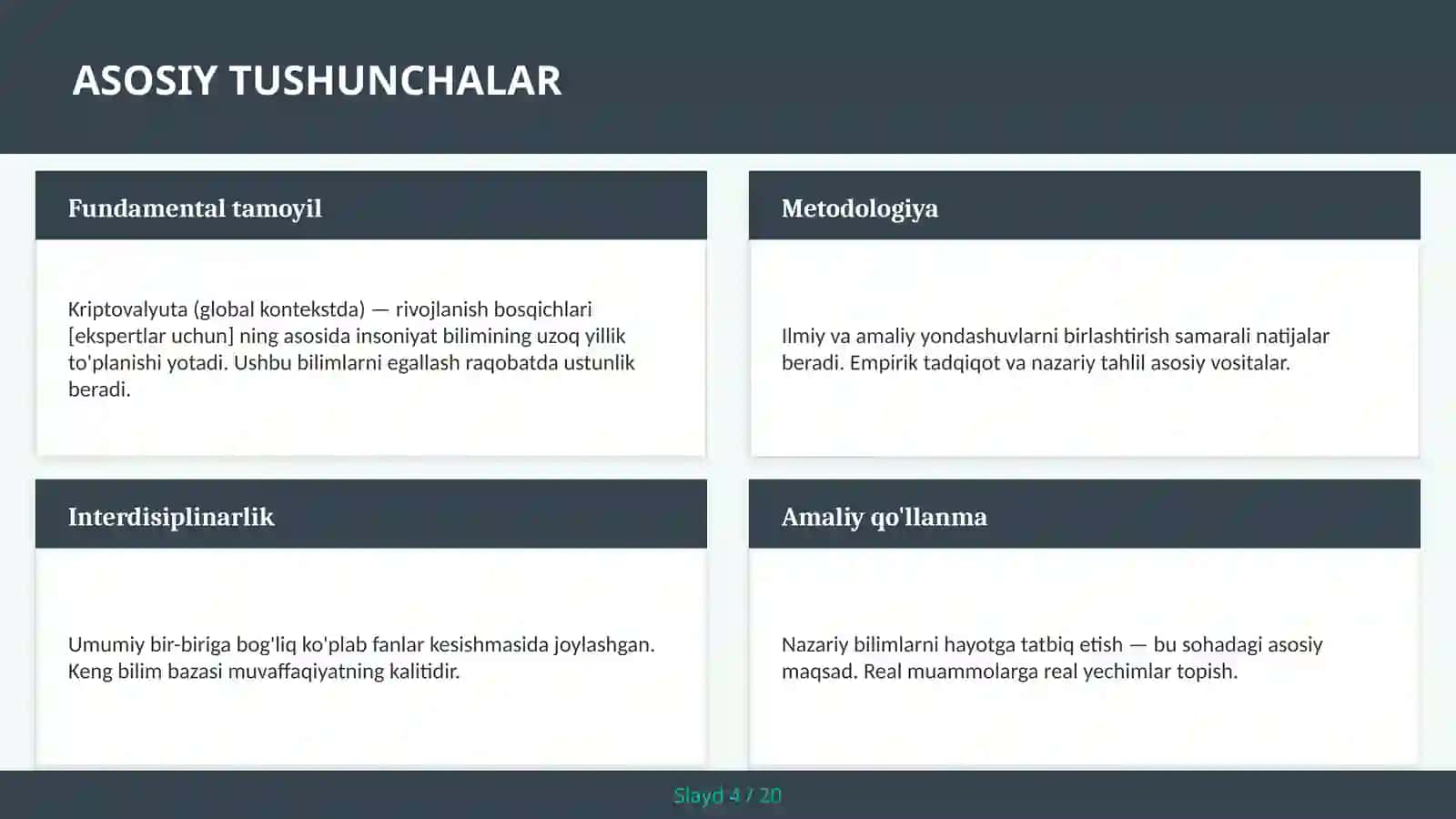Kriptovalyuta (global kontekstda) — rivojlanish bosqichlari [ekspertlar uchun] 4
