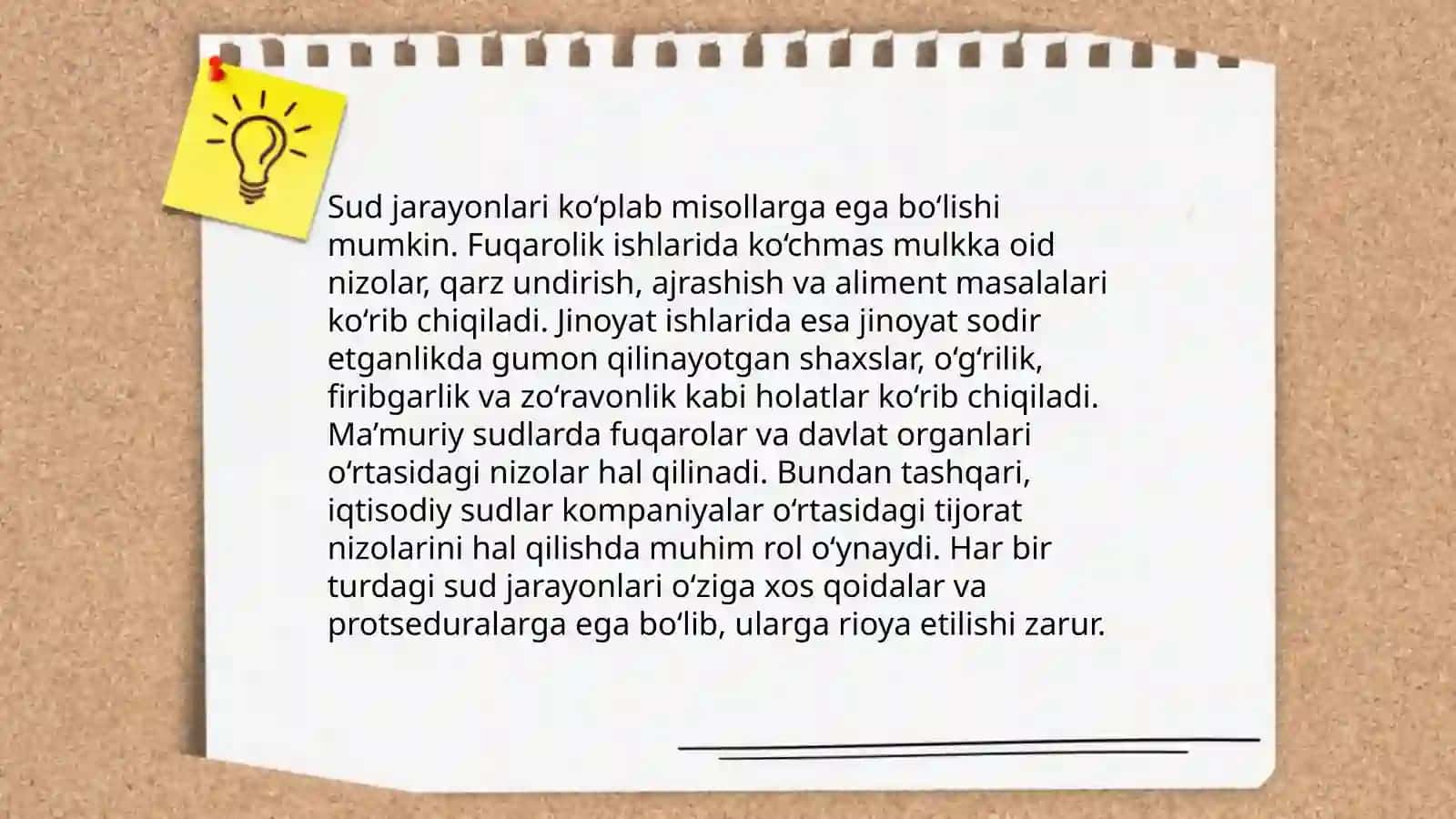 Huquqshunoslikni o'rgatishda amaliy misollarni qo'llash 4