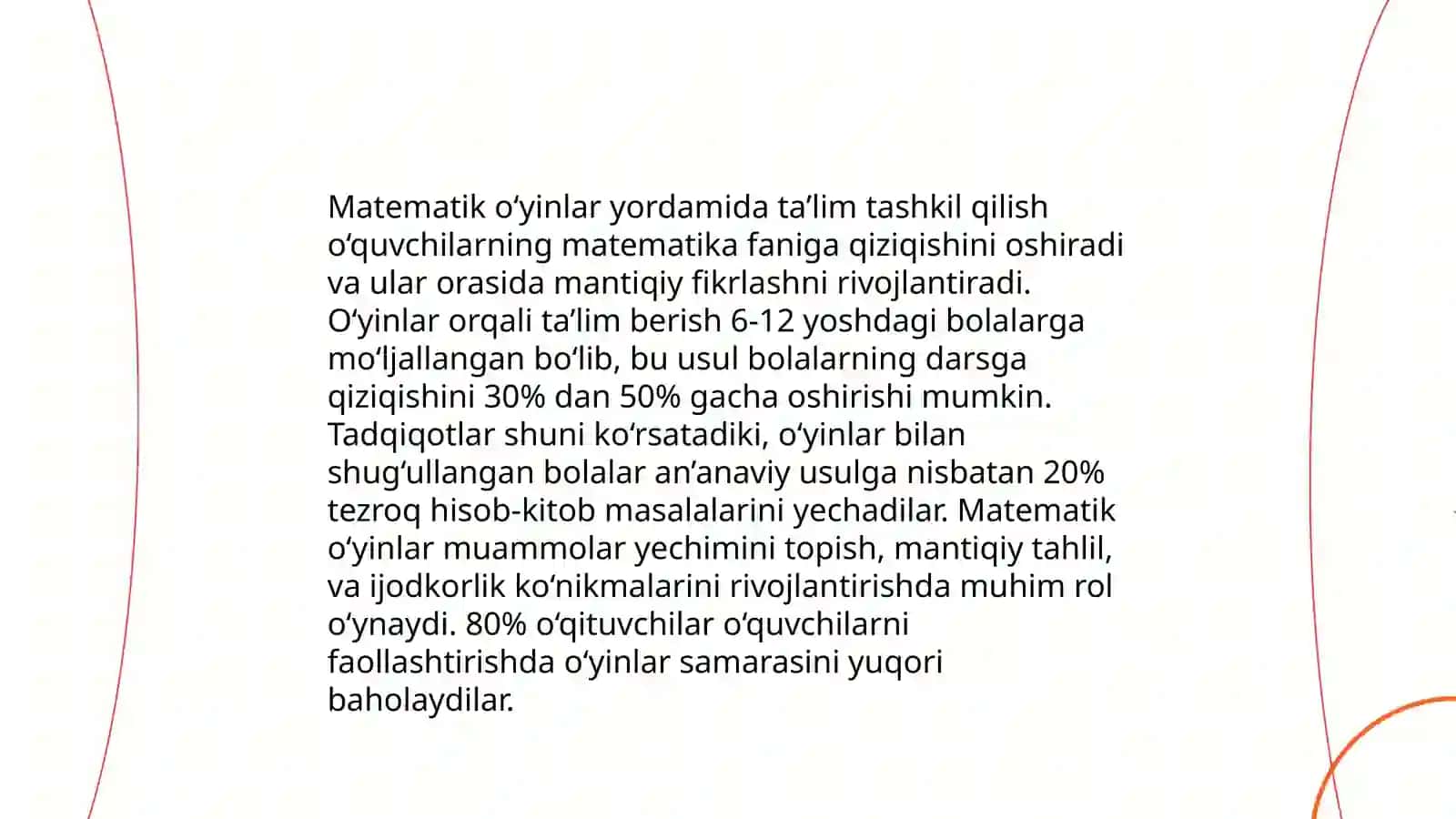 Boshlang‘ich sinfda matematikasan sinfdan tashqari ishni tashkil qilish turlari 4