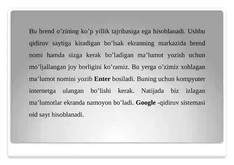 Google Search va uning imkoniyatlari 4