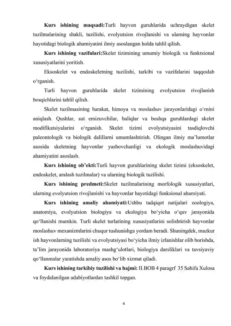 TURLI SKLET TUZILMALARINING XUSUSIYATLARI EVOLYUTSIYASI VA ULARNING HAYVONLAR HAYOTIDAGI AHAMIYATI 4