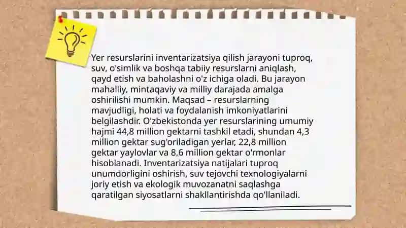 Yer resurslarini boshqarish tizimida yer kadastri 4