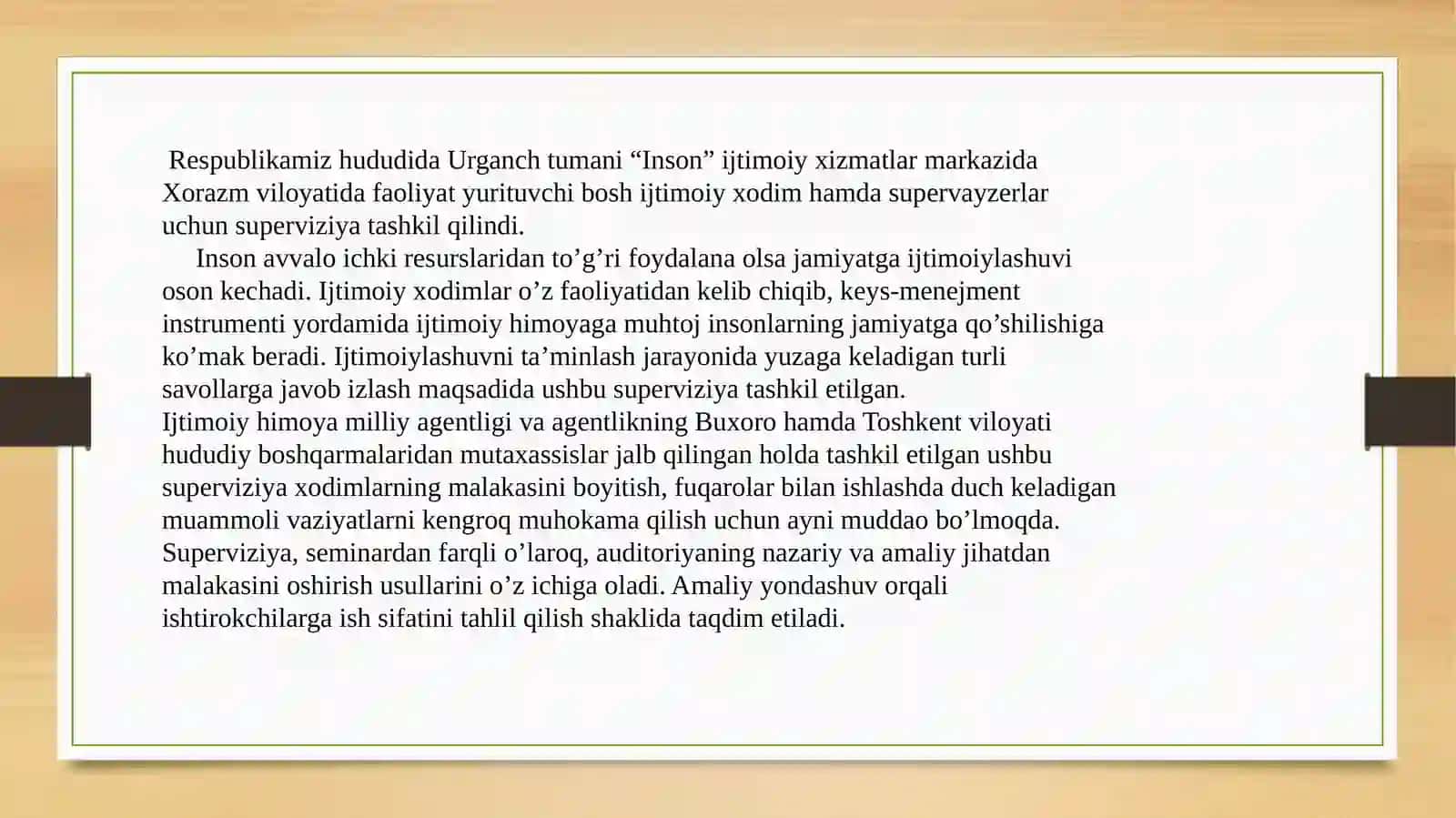 Superviziya samarali ijtimoiy ishni ta’minlash omili sifatida 4