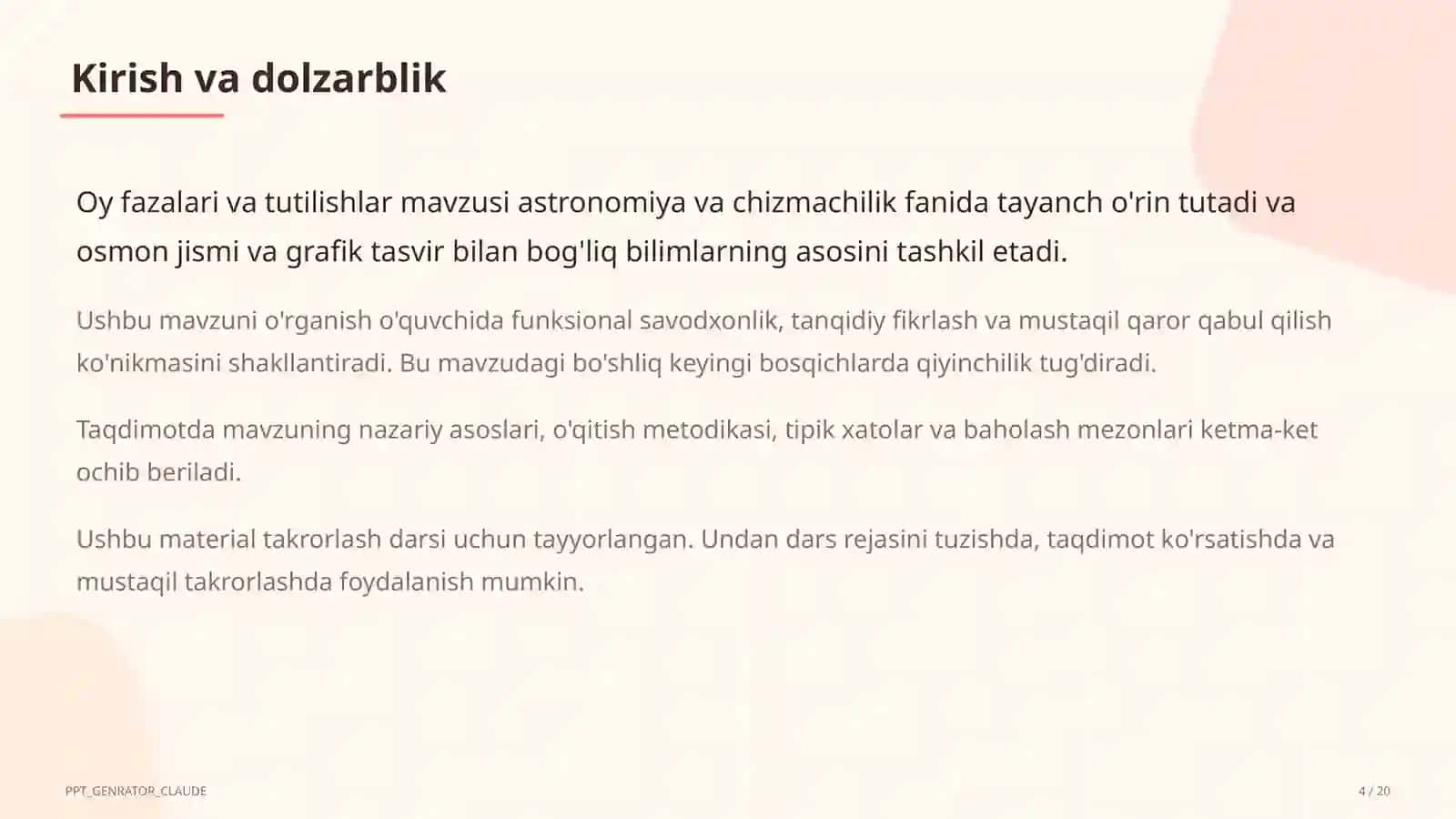 Oy fazalari va tutilishlar (9-sinf) 4
