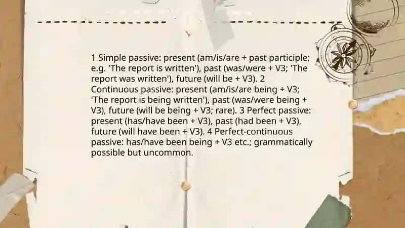 Passive voice 4