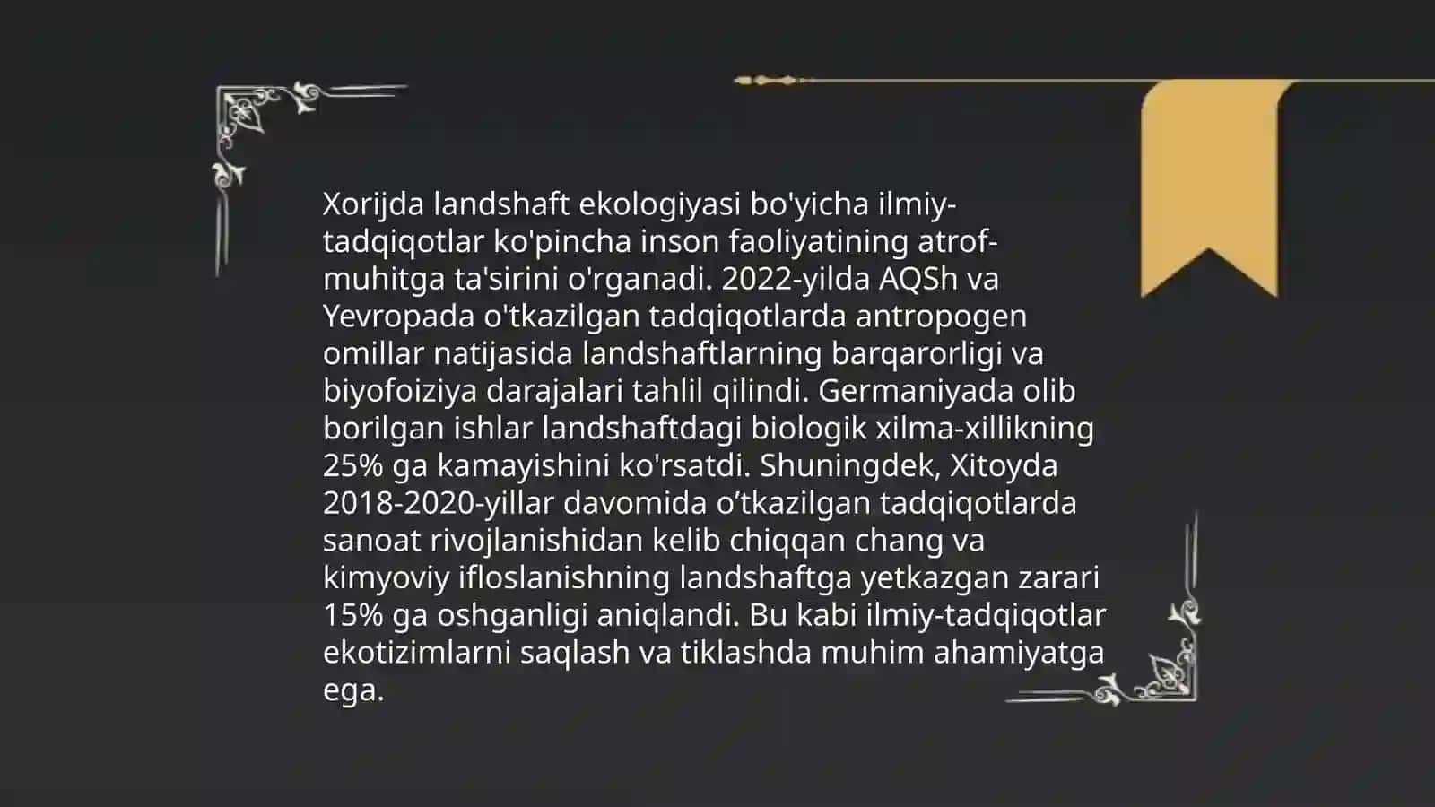 Landshaft ekologiyasining xorijda rivojlanishini tadqiq etish 4
