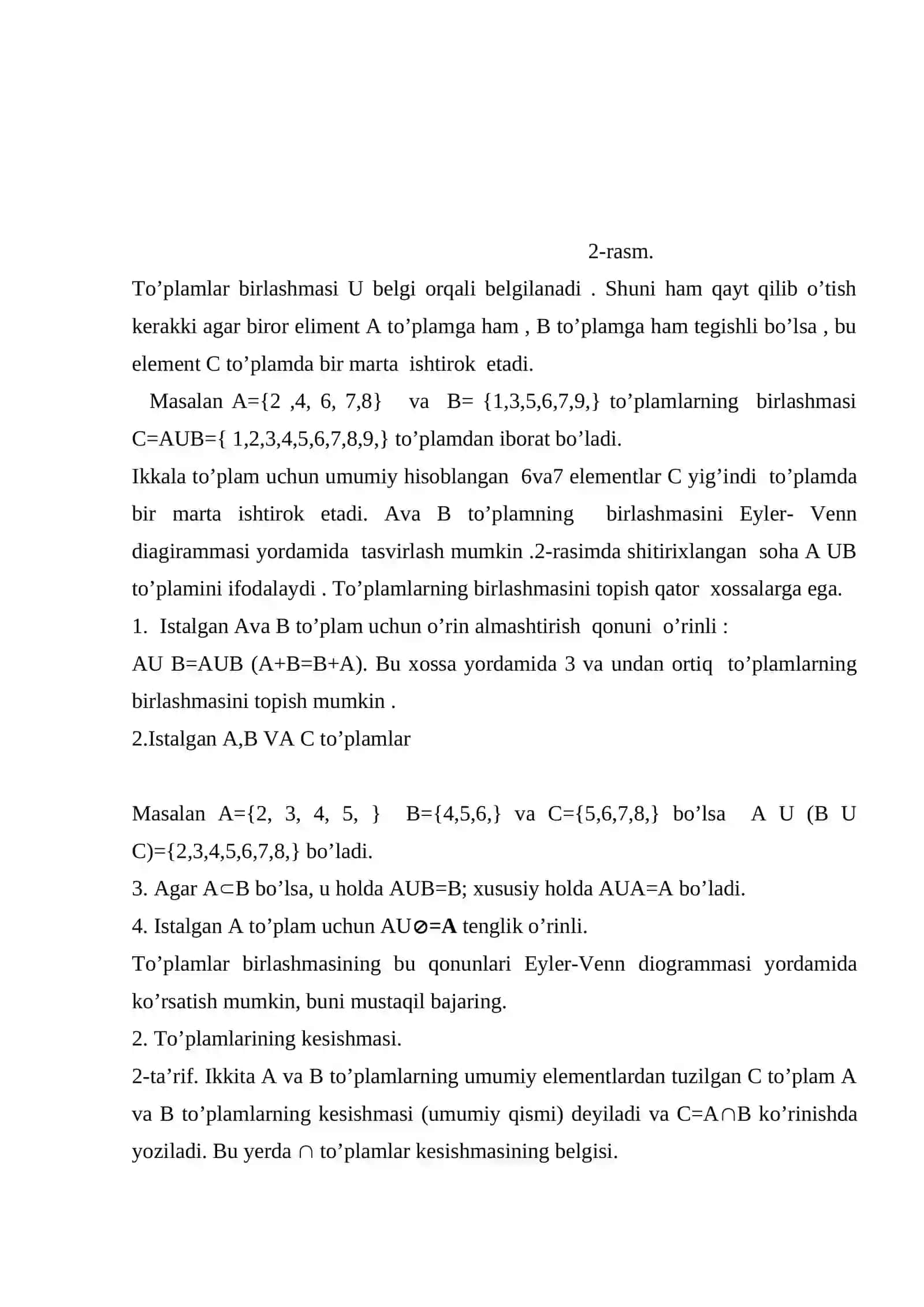 Teorema isbotlarining muqobil usullari to‘plamini tayyorlash 4