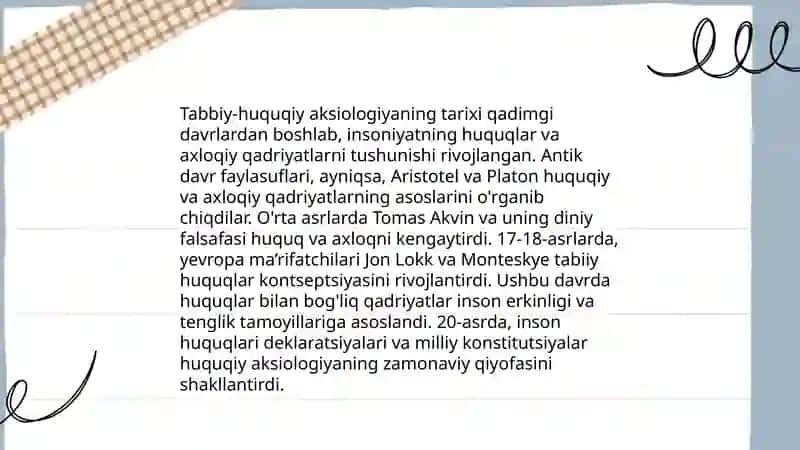 Tabbiy-huquqiy aksiologiya 4
