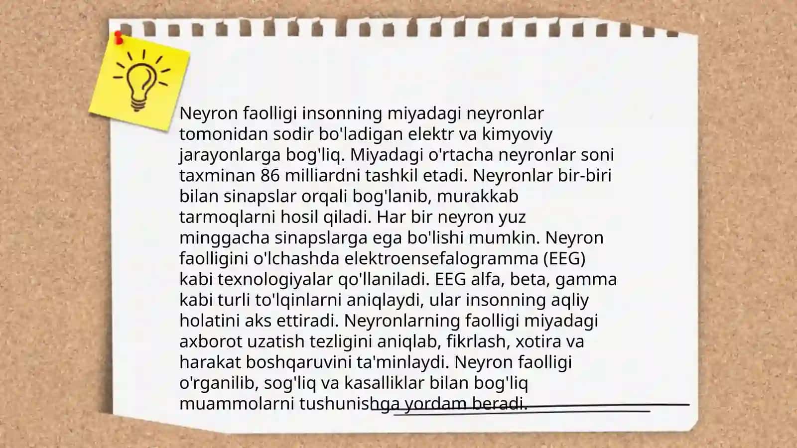 Tasavvurning paydo bo‘lishi fiziologiyasi 4