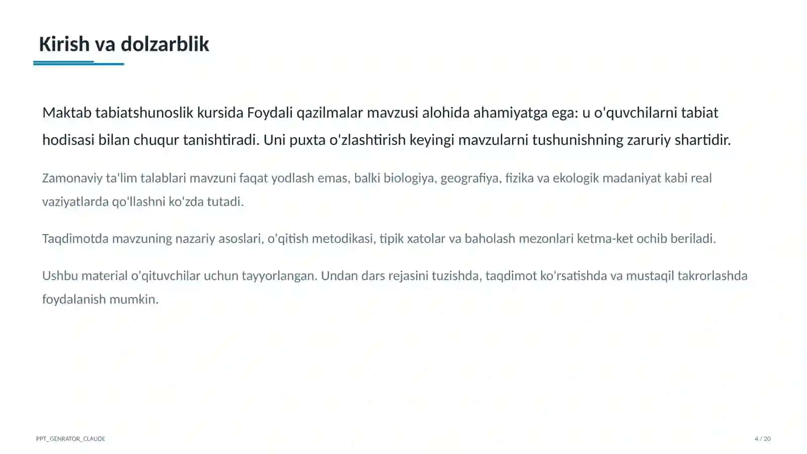 Foydali qazilmalar (3-sinf) 4