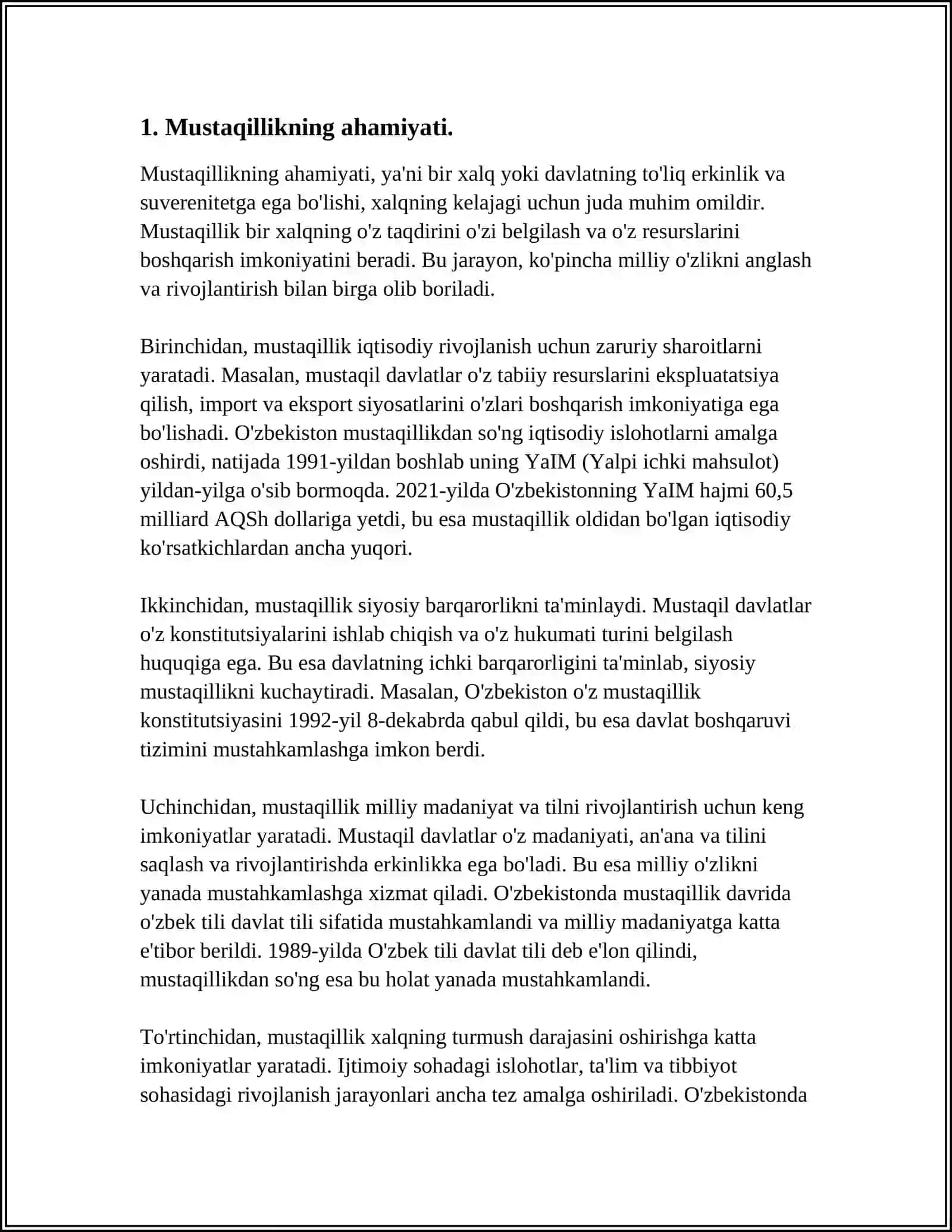 O'ZBEKISTON RESPUBLIKASI MUSTAQILLIGINING 33 YILLIK BAYRAMINI MUNOSIB NISHONLASH 4