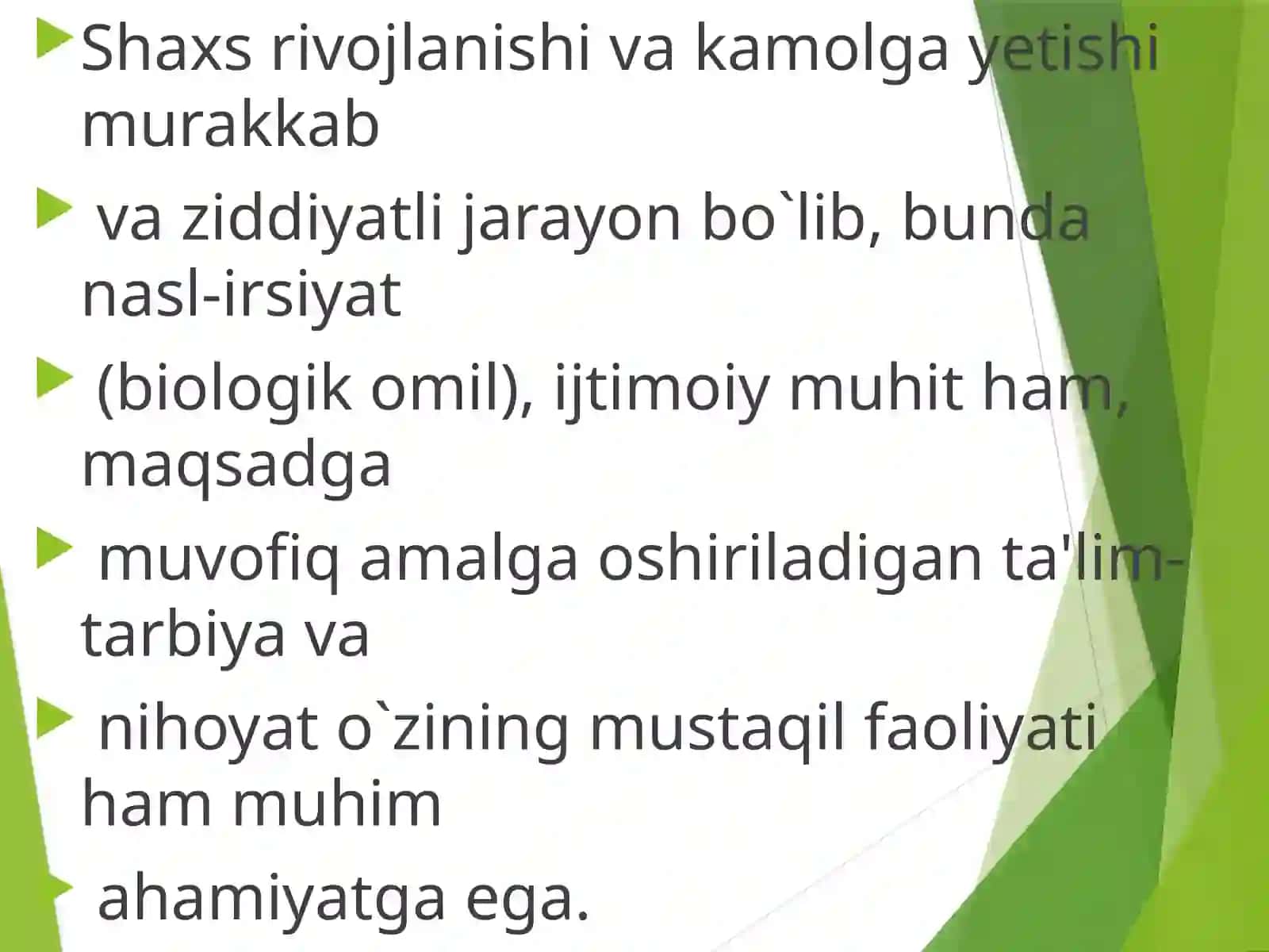Bolaning sotsiumda rivojlanishi 4