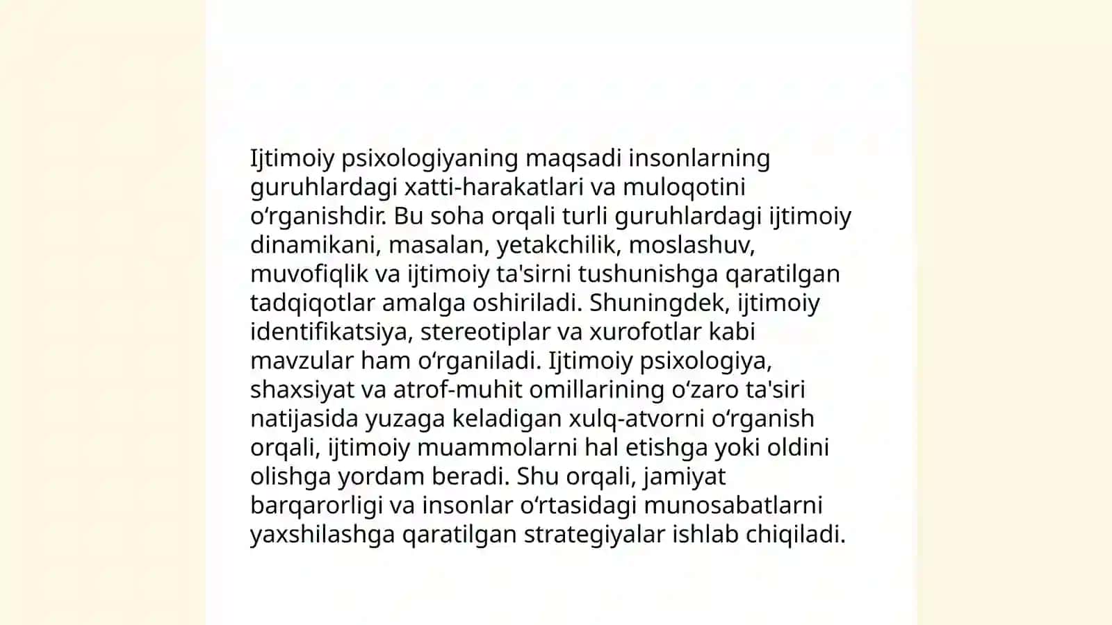 Ijtimoiy psixologiya faning predmeti maqsadi va vazifalari 4