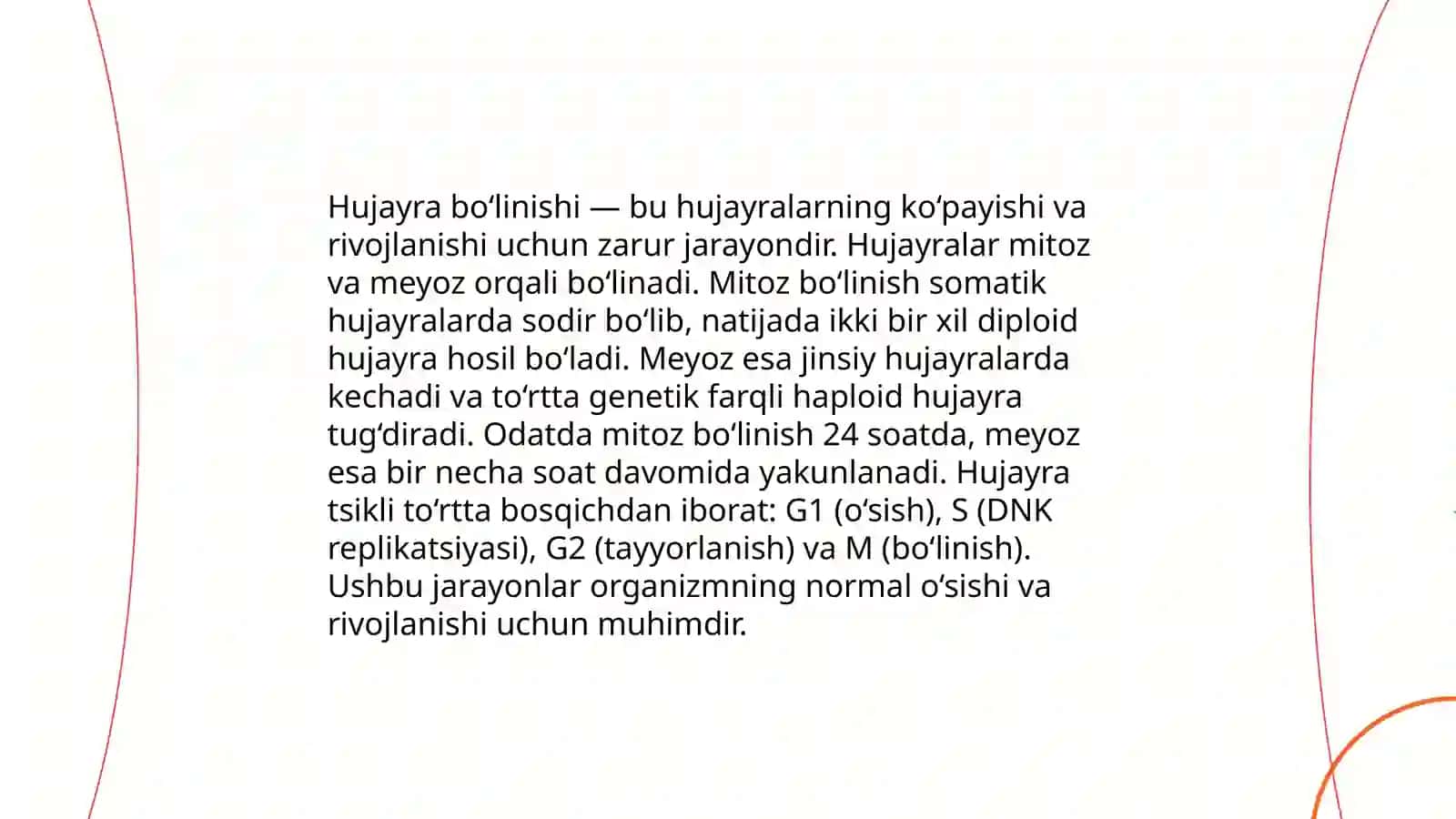 O'sish va rivojlanish qonuniyatlari 4