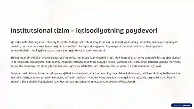 Yangi Institutsional Iqtisodiyotning Vujudga Kelishi 4