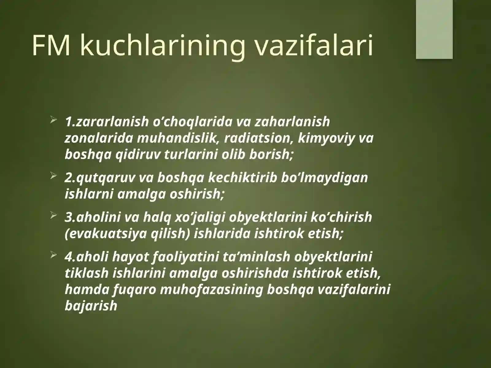 HAYOT FAOLIYATI XAVFSIZLIGINI TA’MINLASH ASOSLARI 4