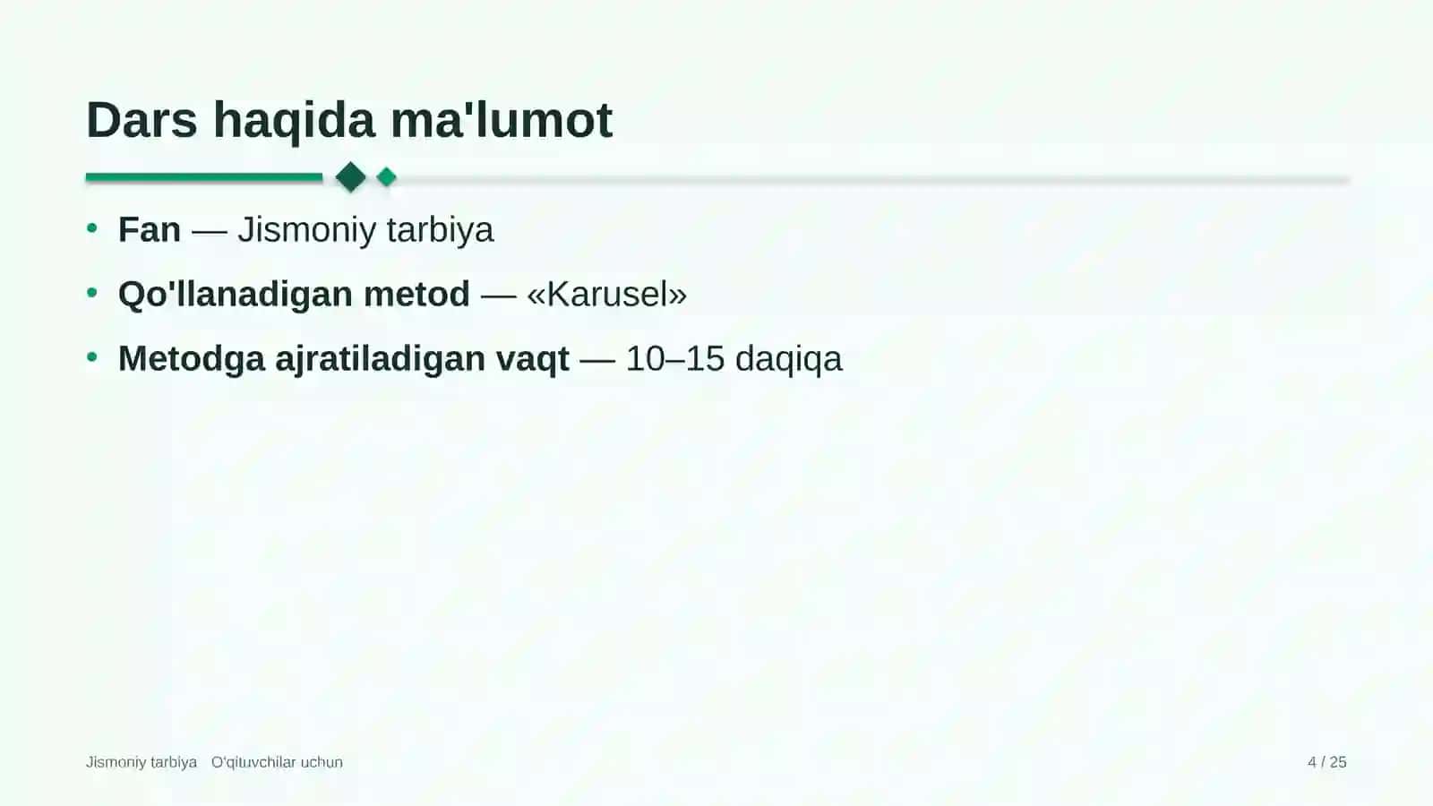 jismoniy tarbiya darslarida karusel metodidan foydalanish 7312 4