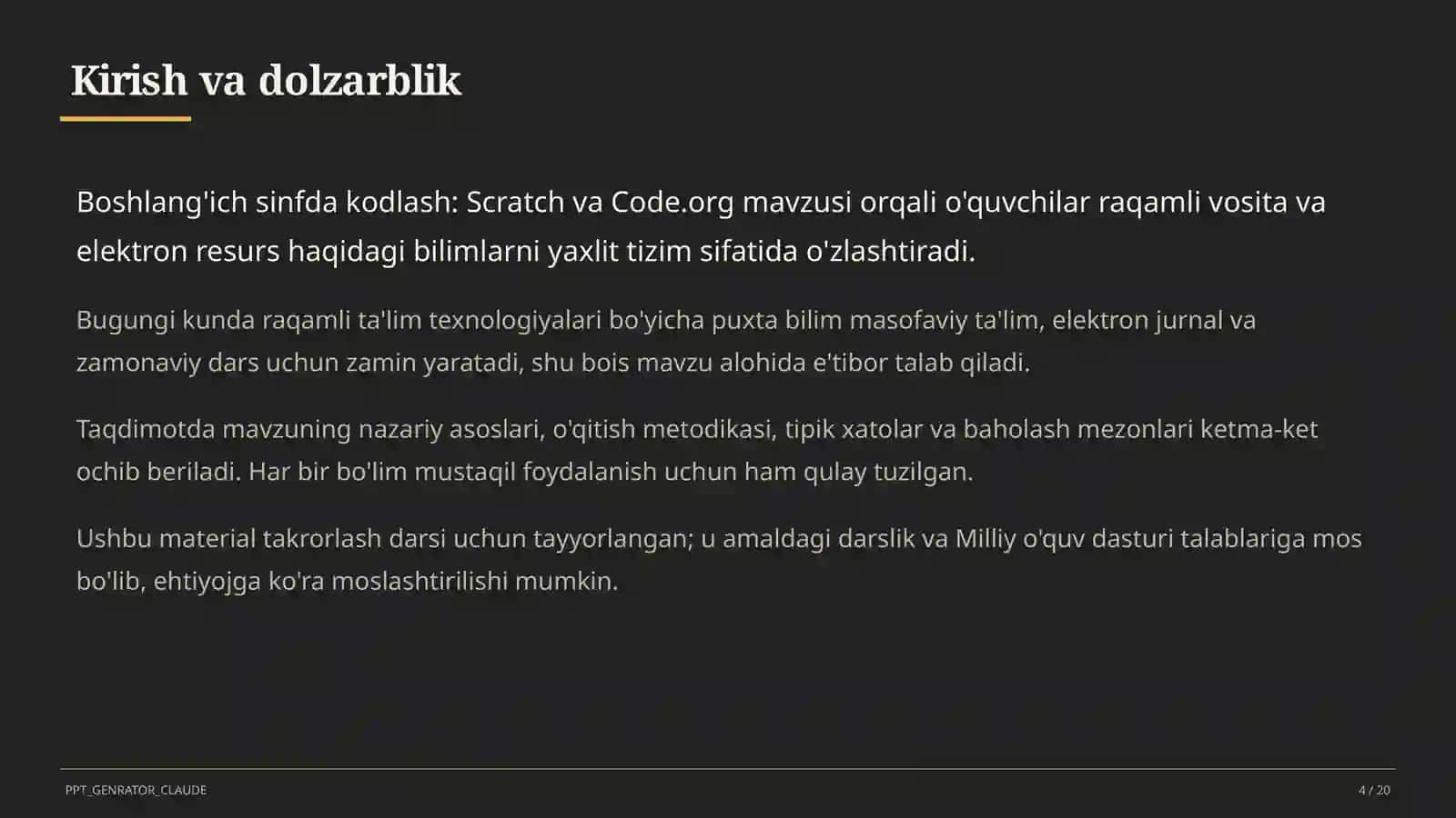 Boshlang'ich sinfda kodlash: Scratch va Code.org 4