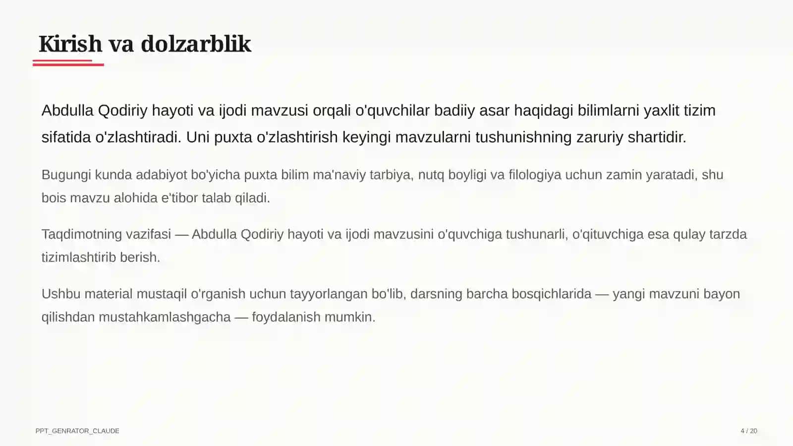 Abdulla Qodiriy hayoti va ijodi (7-sinf) 4