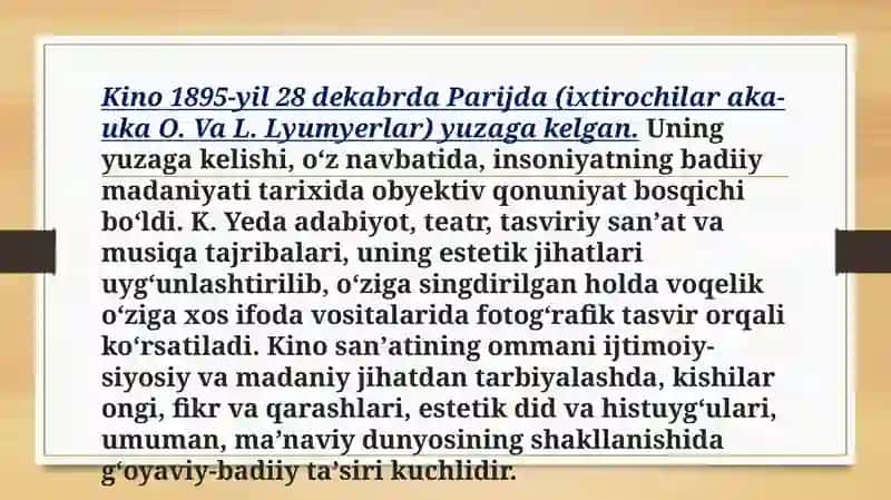 Filmlar va ommaviy madaniyat  haqida tushuncha 4