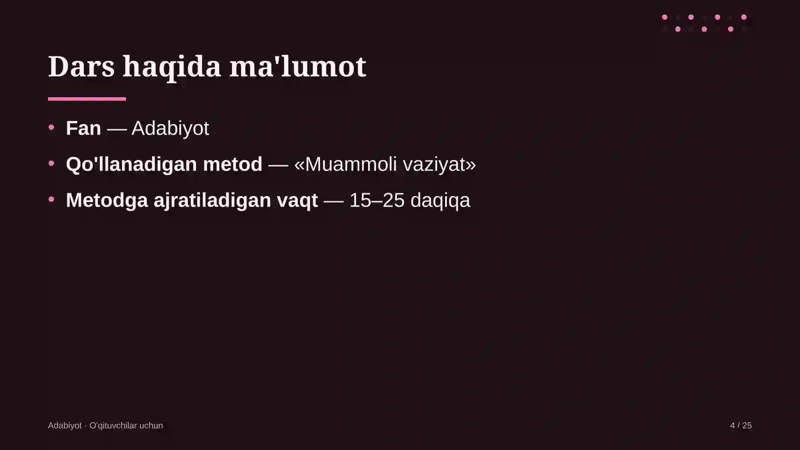 adabiyot darslarida muammoli vaziyat metodidan foydalanish 5579 4