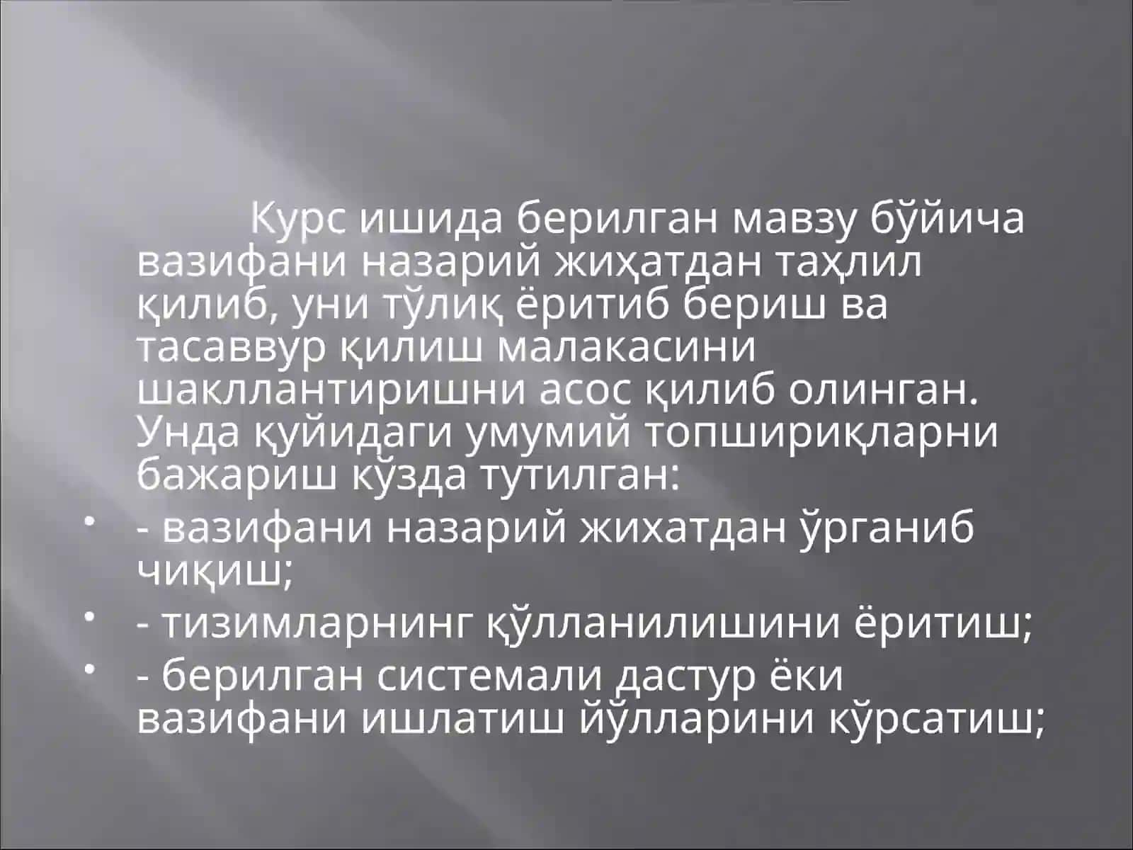 Kurs ishi 4