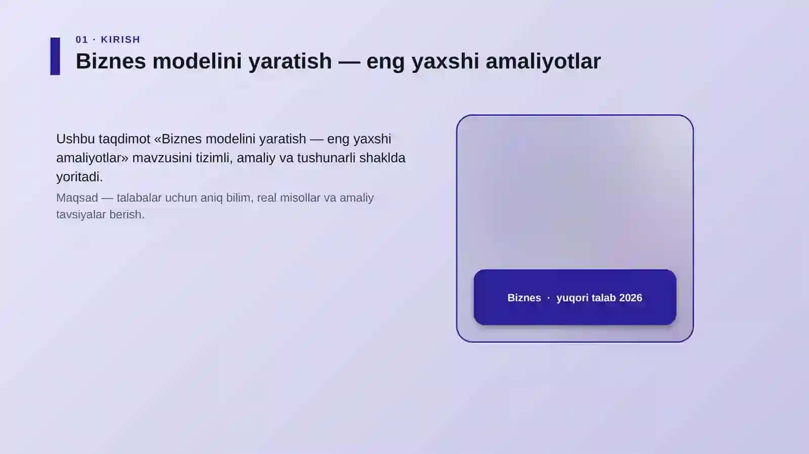 Biznes modelini yaratish — eng yaxshi amaliyotlar 4