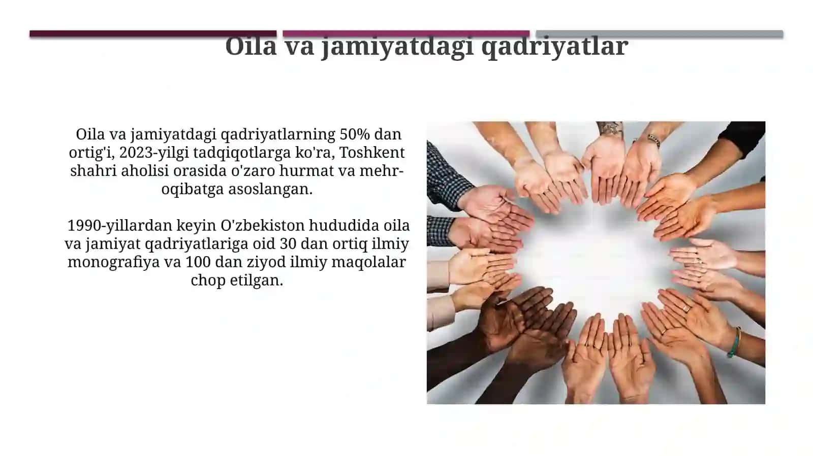 Inson va jamiyat taraqqiyotida milliy va umuminsoniy qadriyatlarning oʻrni 4