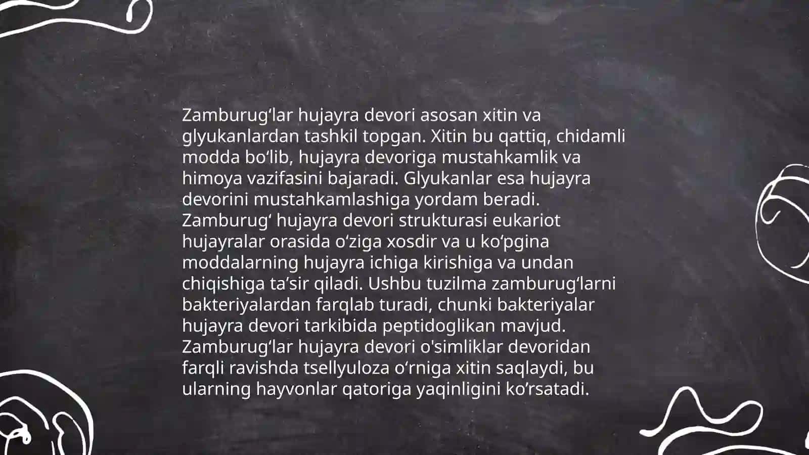Zamburug'lar,sodda jonivorlar 4