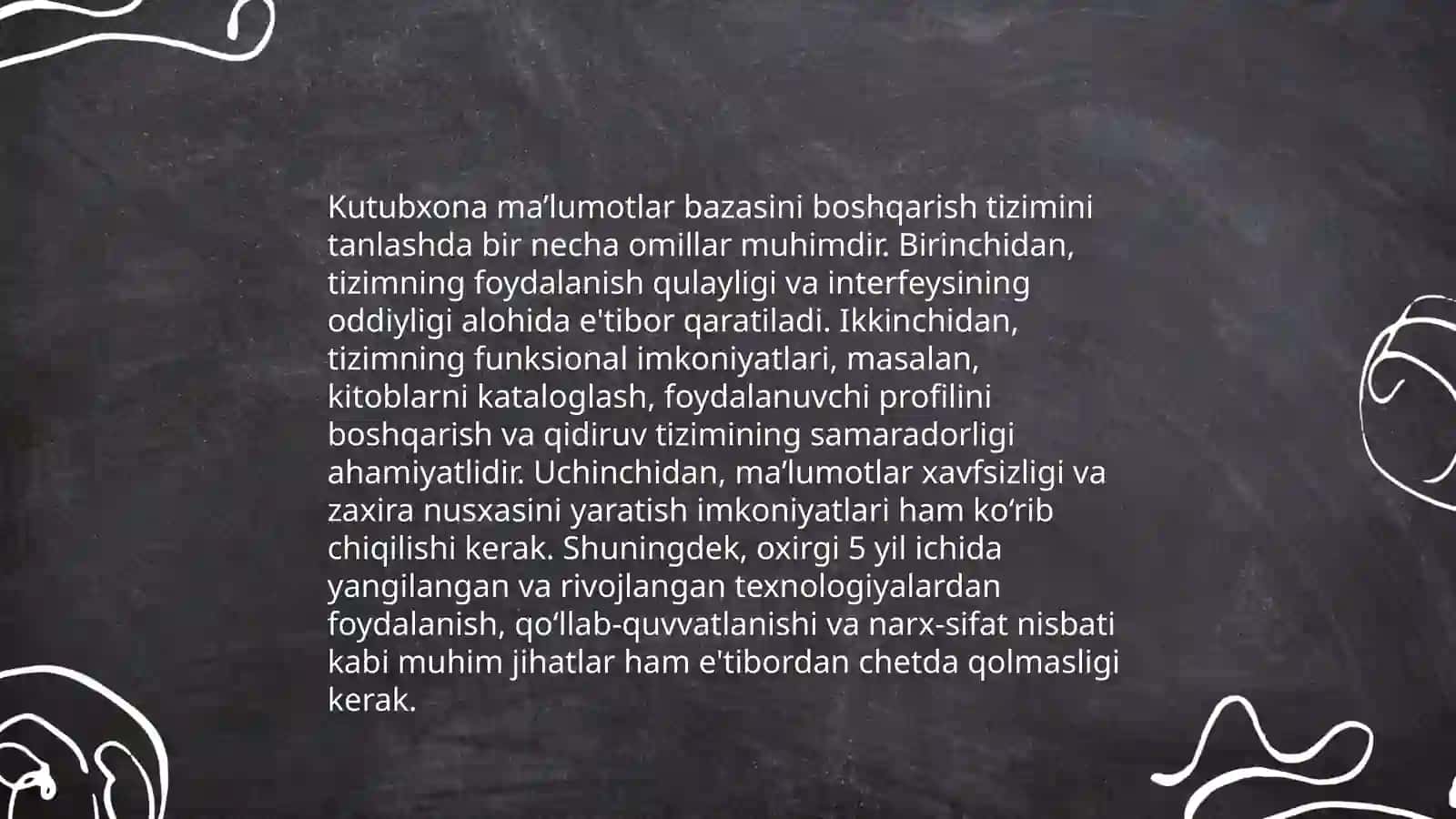 “Kutubxona” ma’lumotlar bazasini loyihalashtirish va ishlab chiqish 4