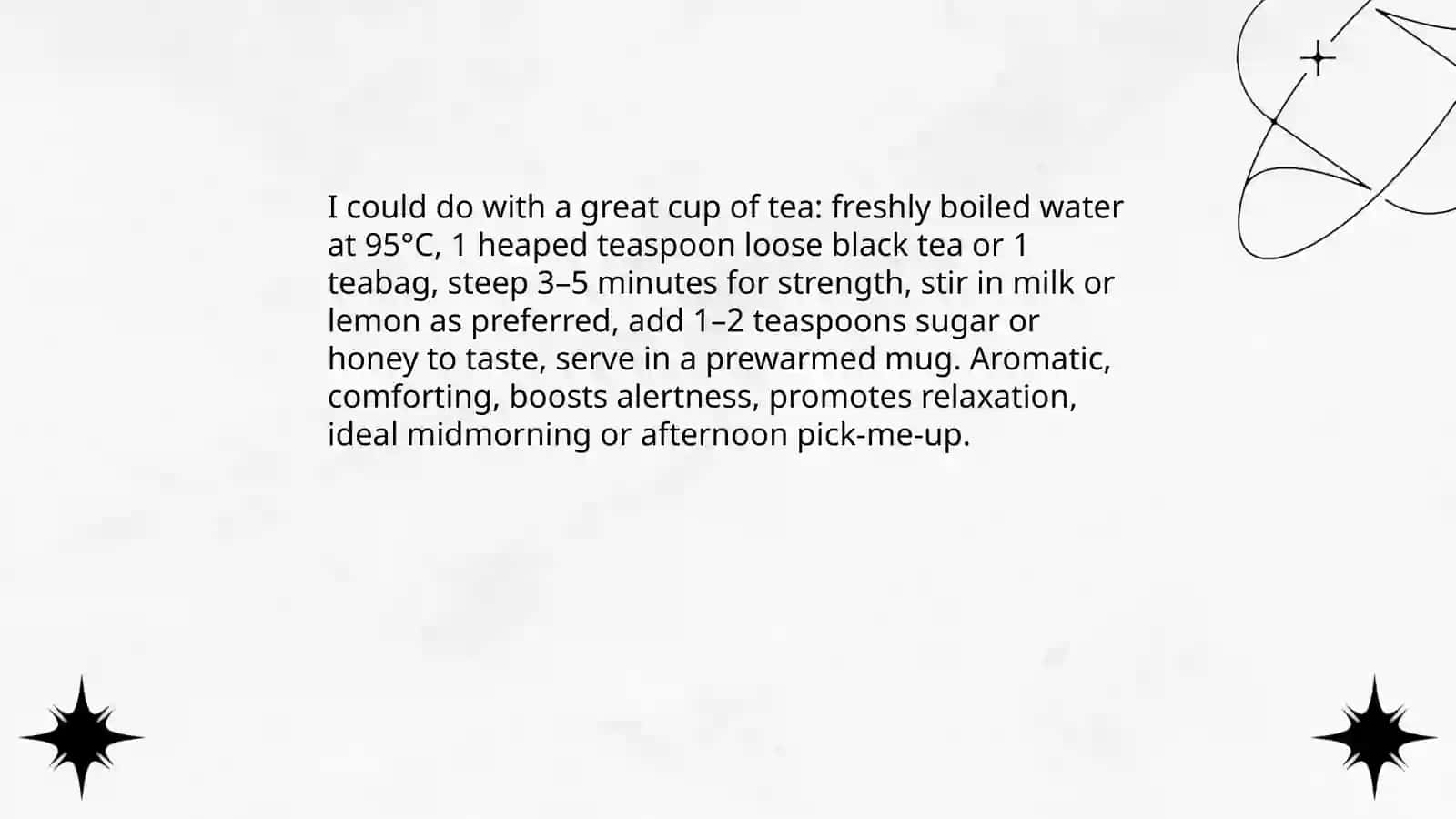 1. cup of coffee 4