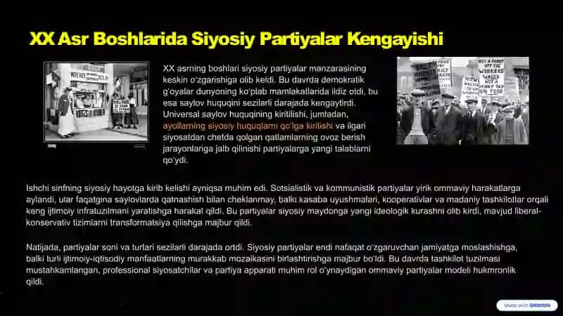 Yangi Tarix Davrida Siyosiy Partiyalar Evolyutsiyasi 4