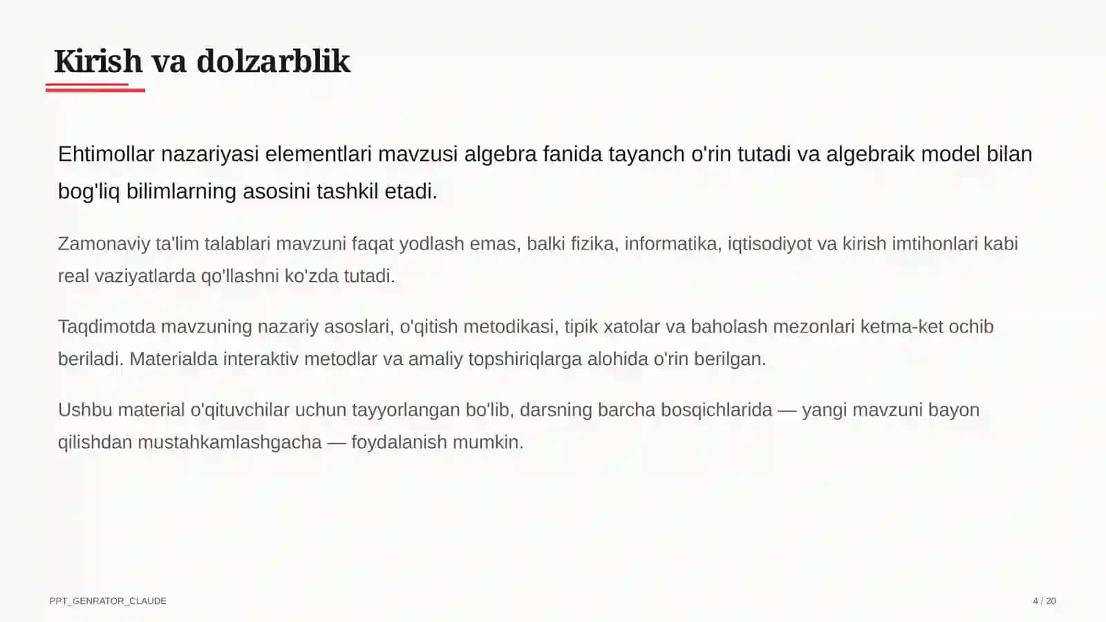 Ehtimollar nazariyasi elementlari (9-sinf) 4