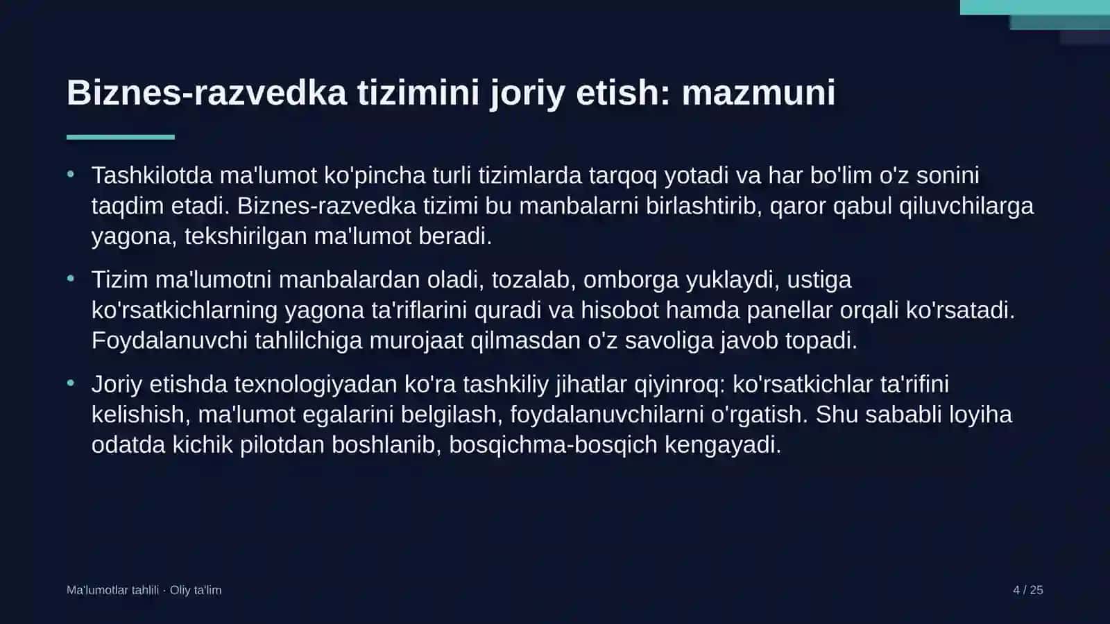 Korxonalarning yuridik xizmatlarida biznes-razvedka tizimini joriy etish 4