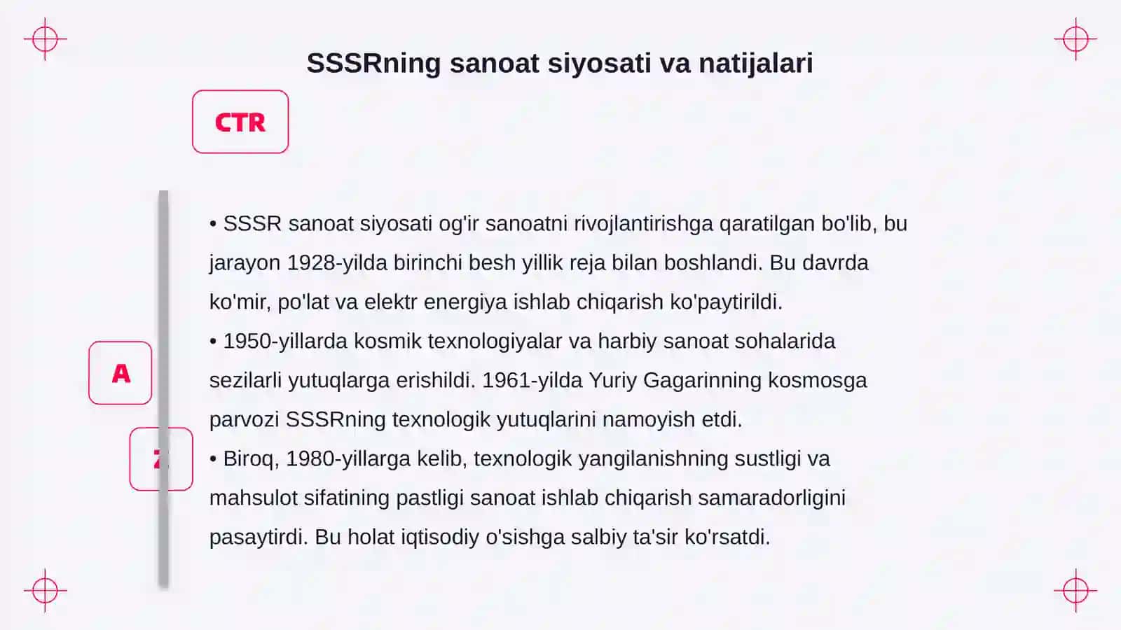 SSSR va Sharqiy Yevropa mamlakatlari rivojlanishining asosiy yoʻnalishlari 4