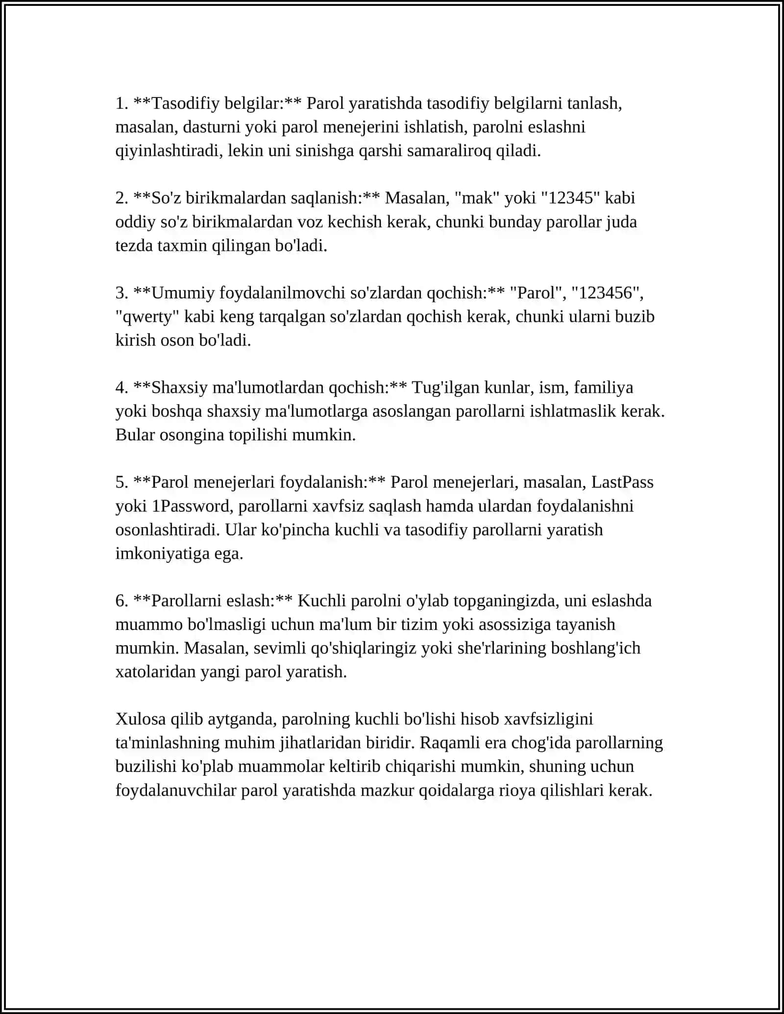 KOMPYUTER XAVFSIZLIK QOIDALARI 4