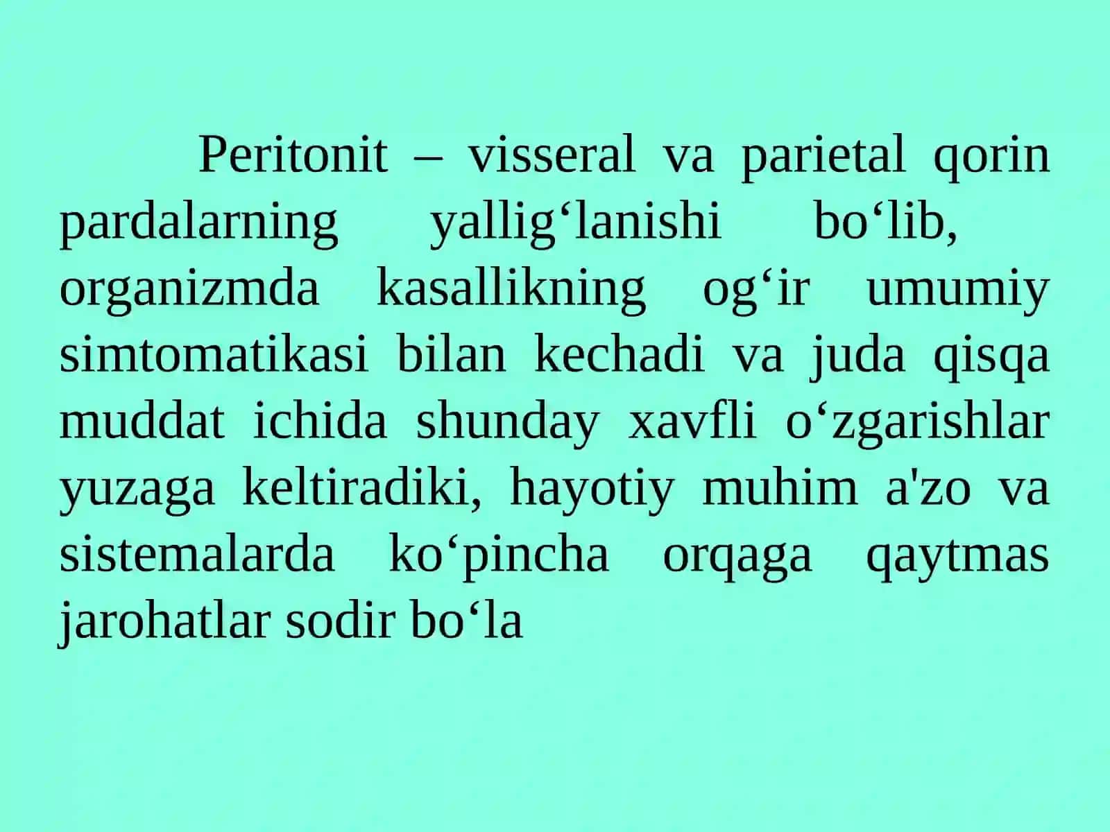 O‘tkir peritonit 4