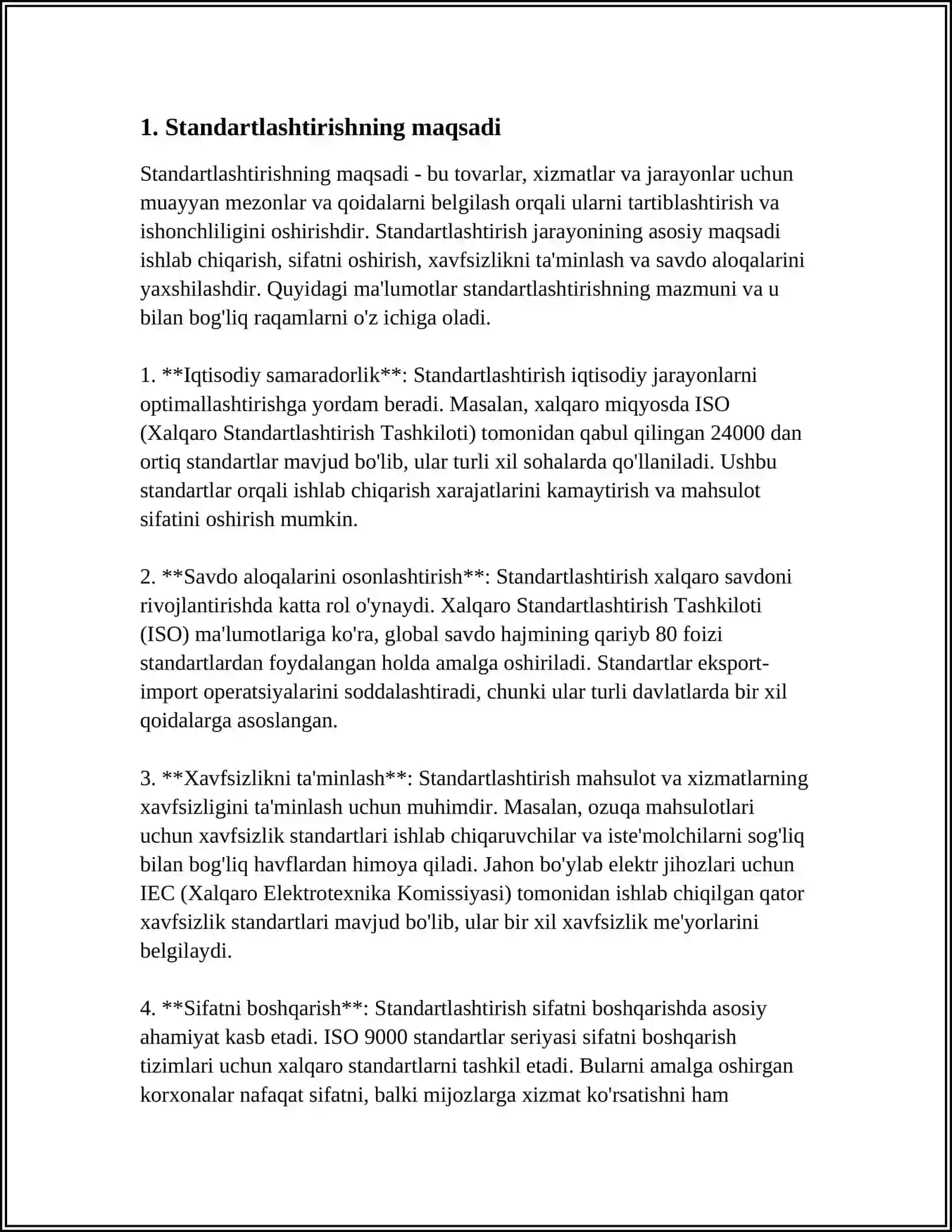 STANDARTLASHTIRISH TA'MINOT TUSHUNCHASI 4