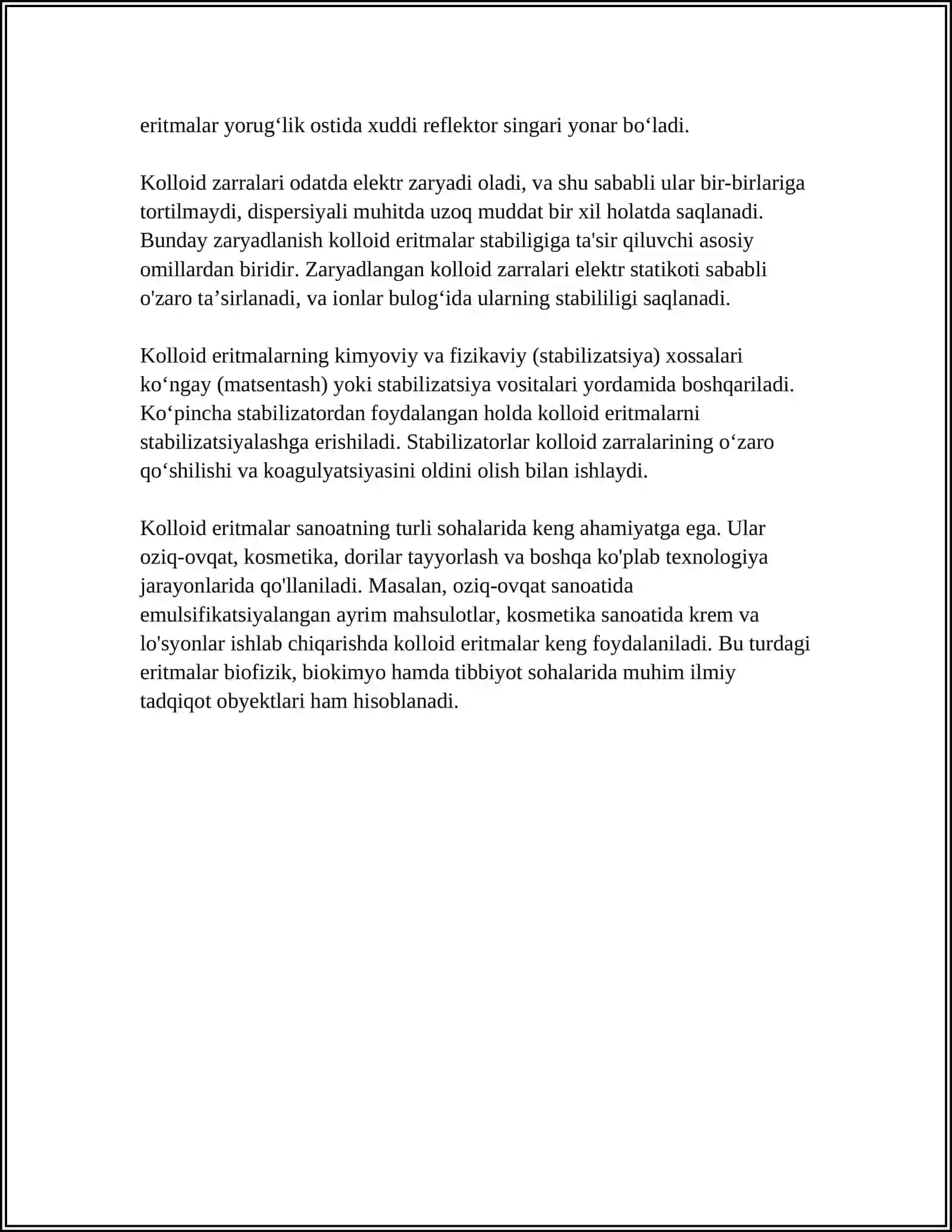 Kolloid eritmalari 4