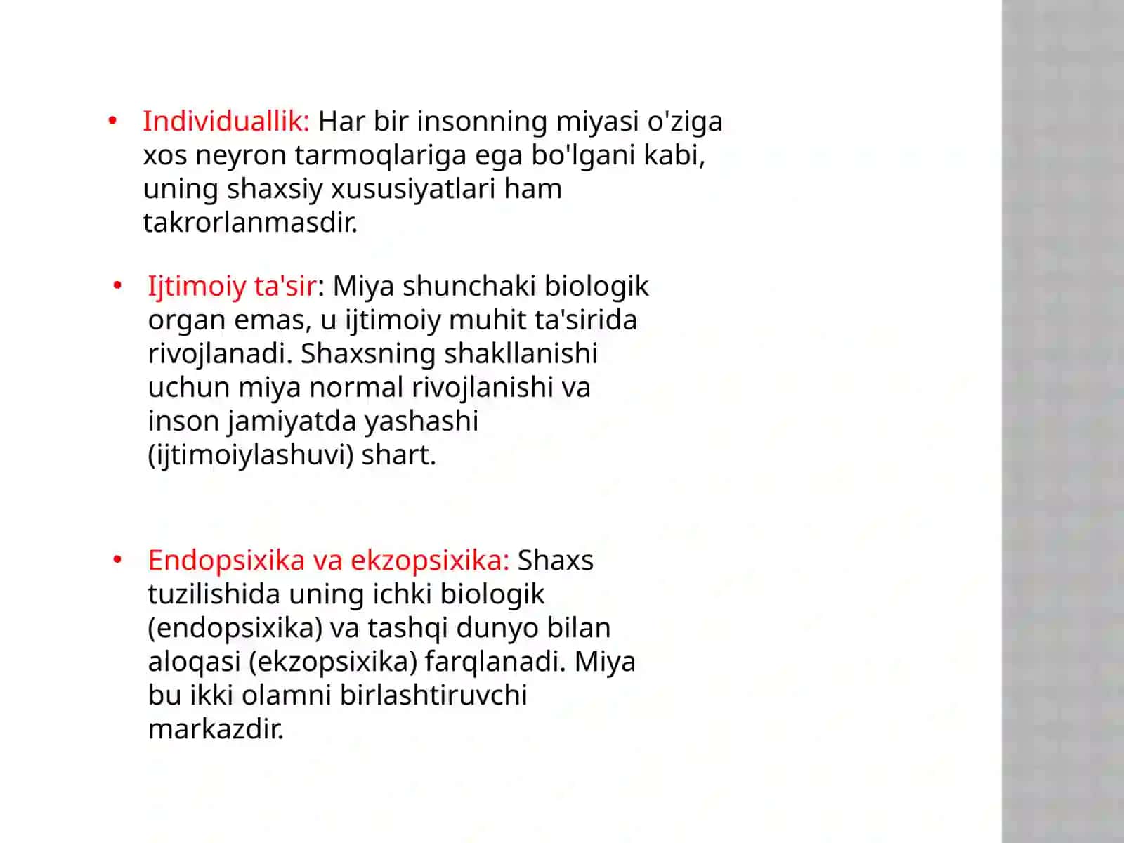 Shaxs va uning miyasi 4