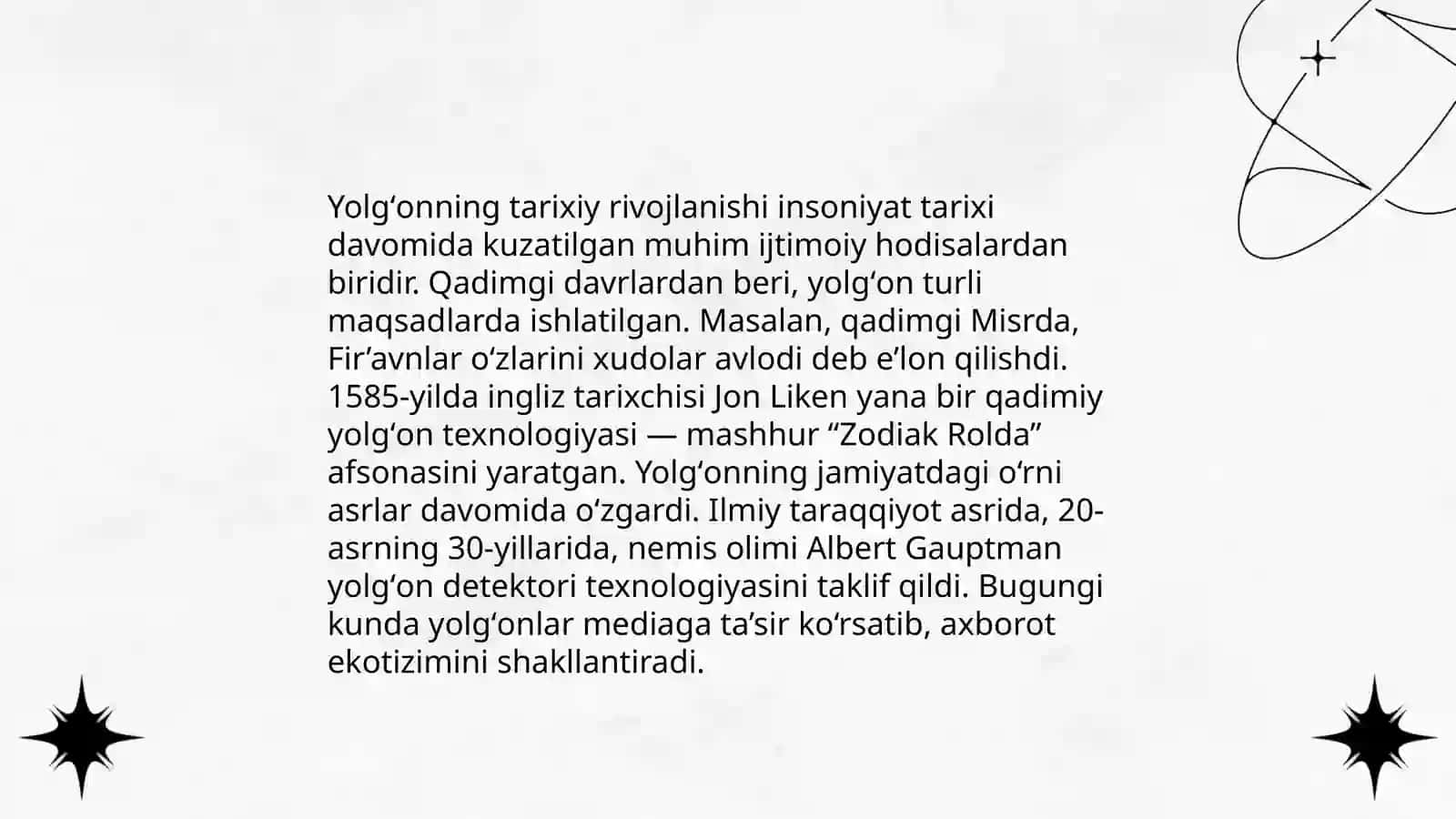 Yolgʻon nazariyasi va kelib chiqish sabablari 4