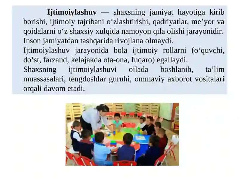Ijtimoiylashuv tushunchasi jarayoni, vositalari 4