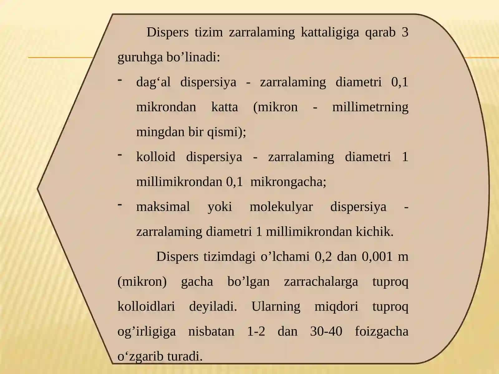 Tuproqning kolloidlari. Turoqning singdirish qobiliyati 4