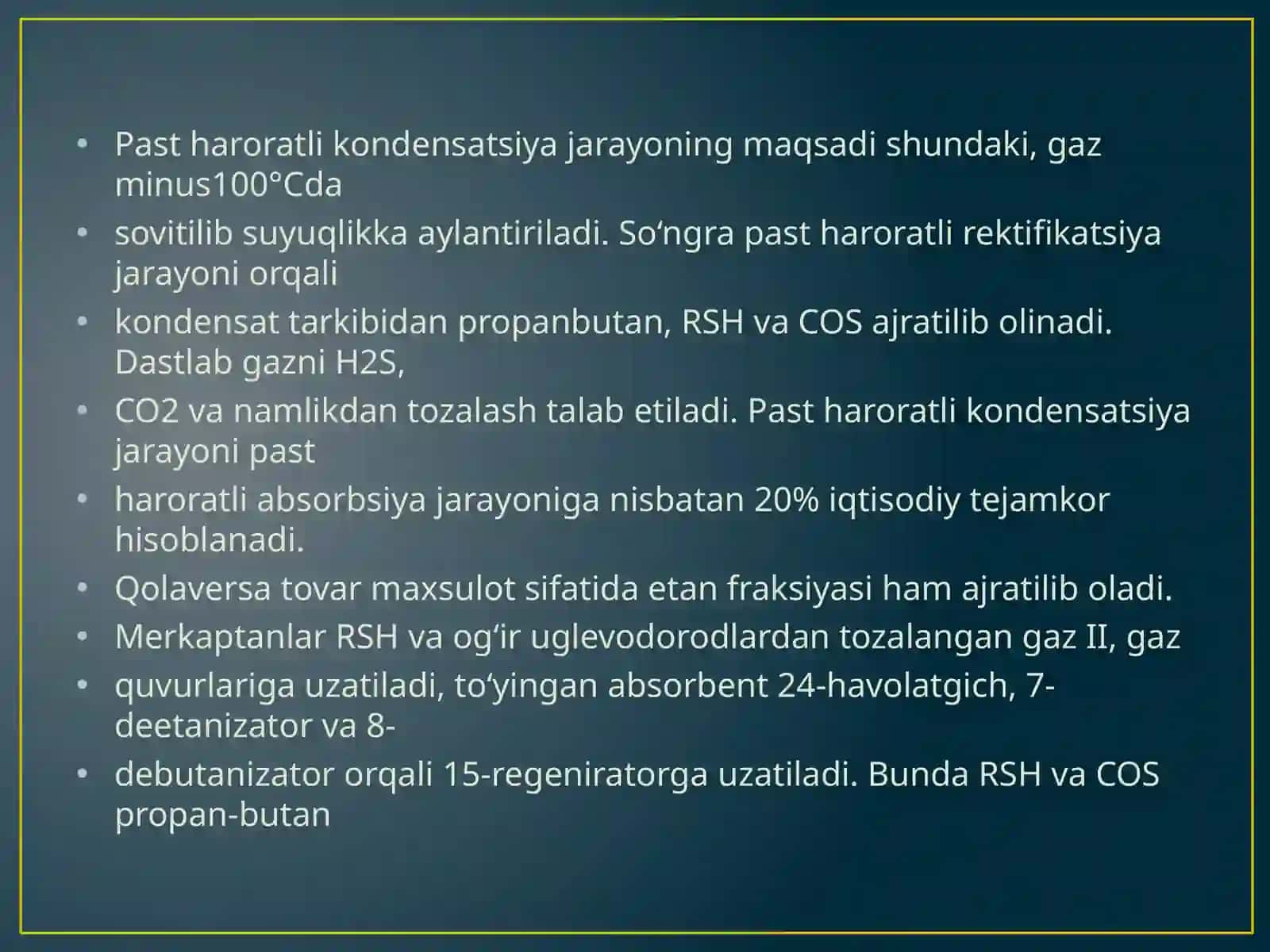 Uglevodorod gazlarini fraksiyaga ajratish 4