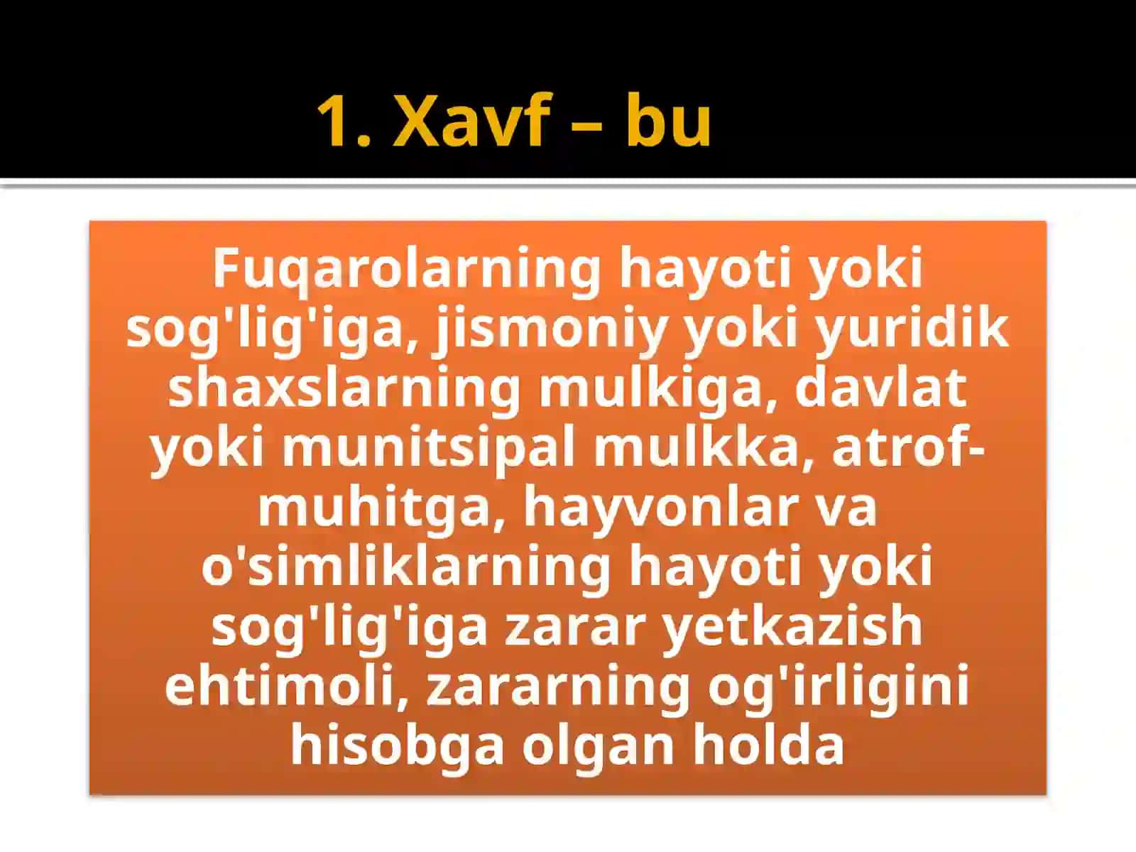Xavflarni tahlil qilish va boshqarish 4