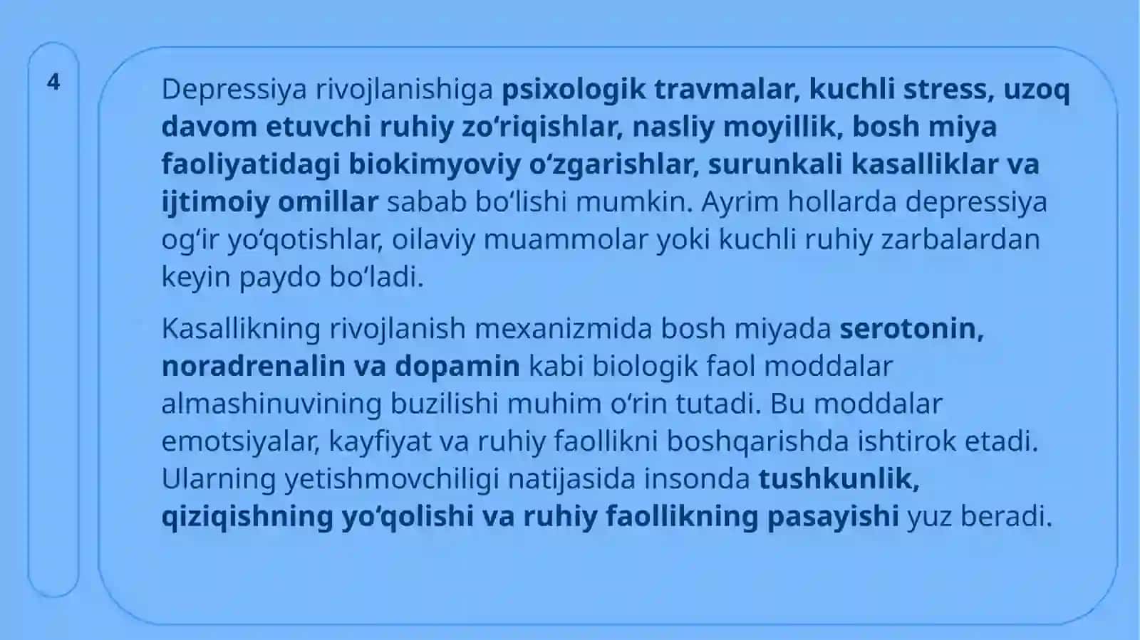 Depressiyalar 4