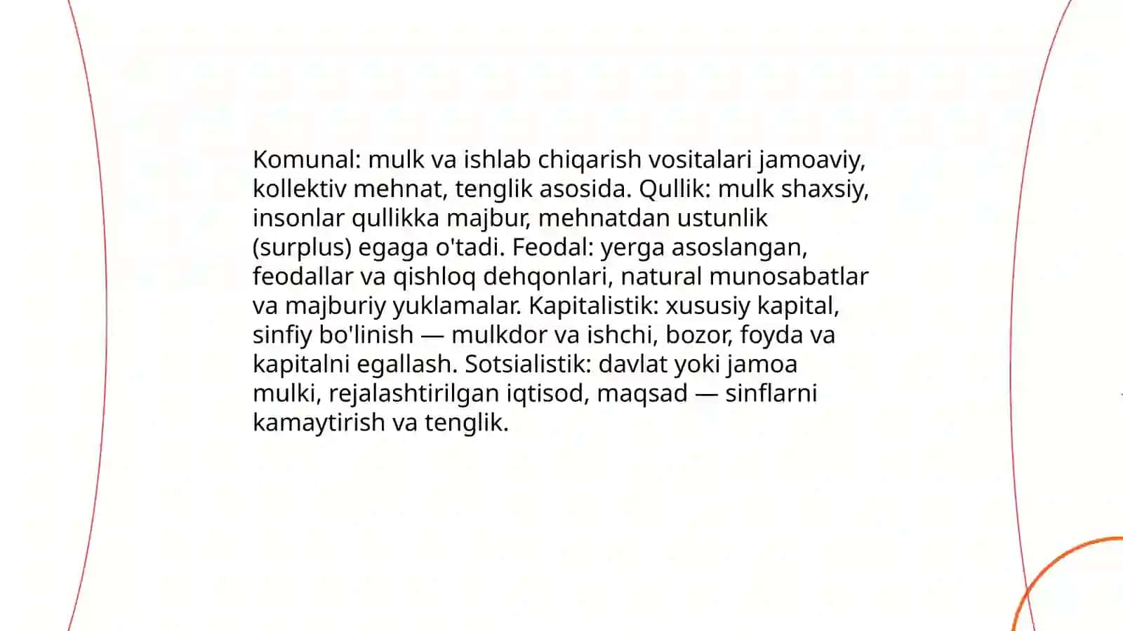 Ijtimoiy-iqtisodiy tizimlar va mulkchilik munosabatlari 4